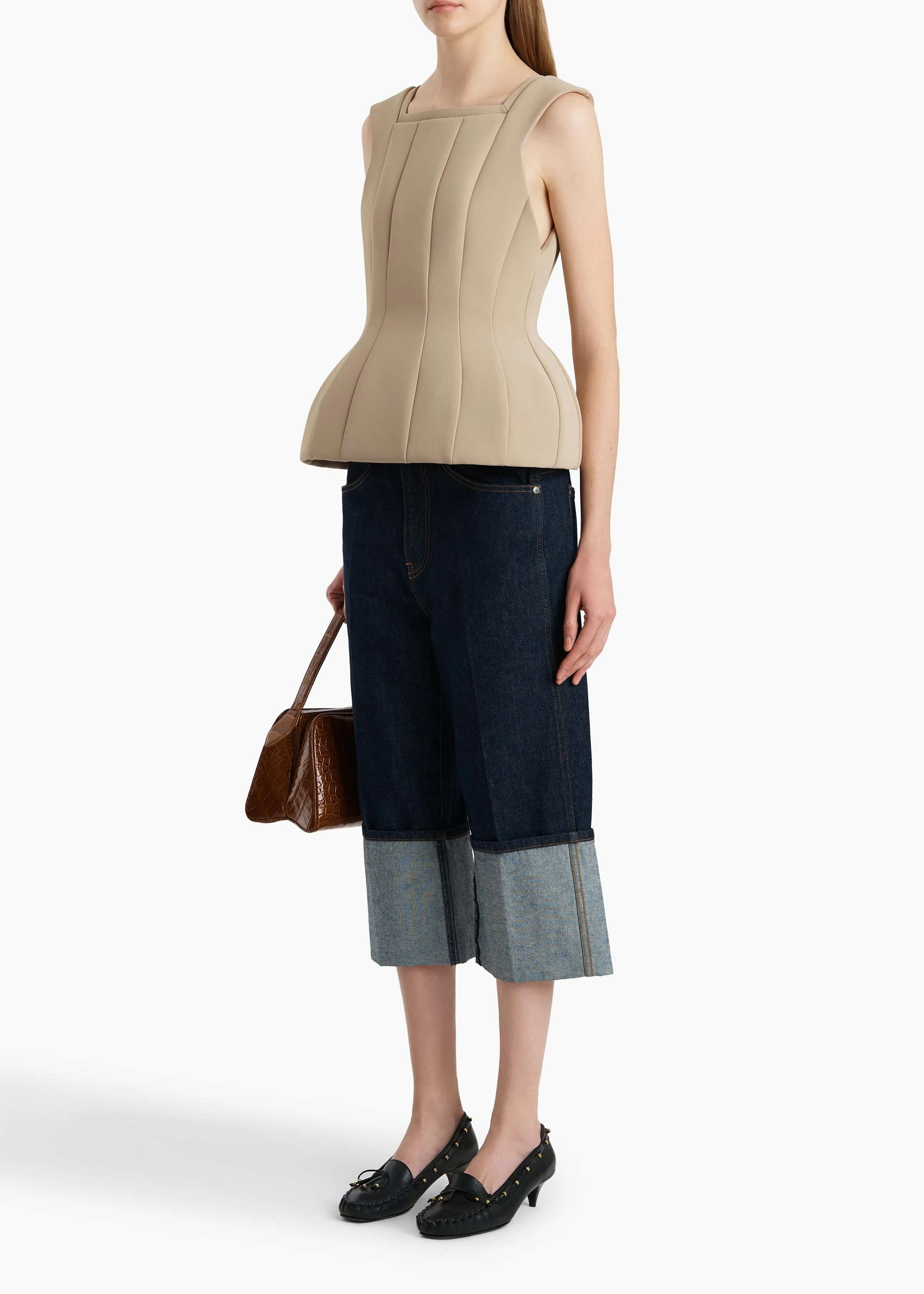 Dani Top in Tea Stain sold by KHAITE product image thumbnail 2