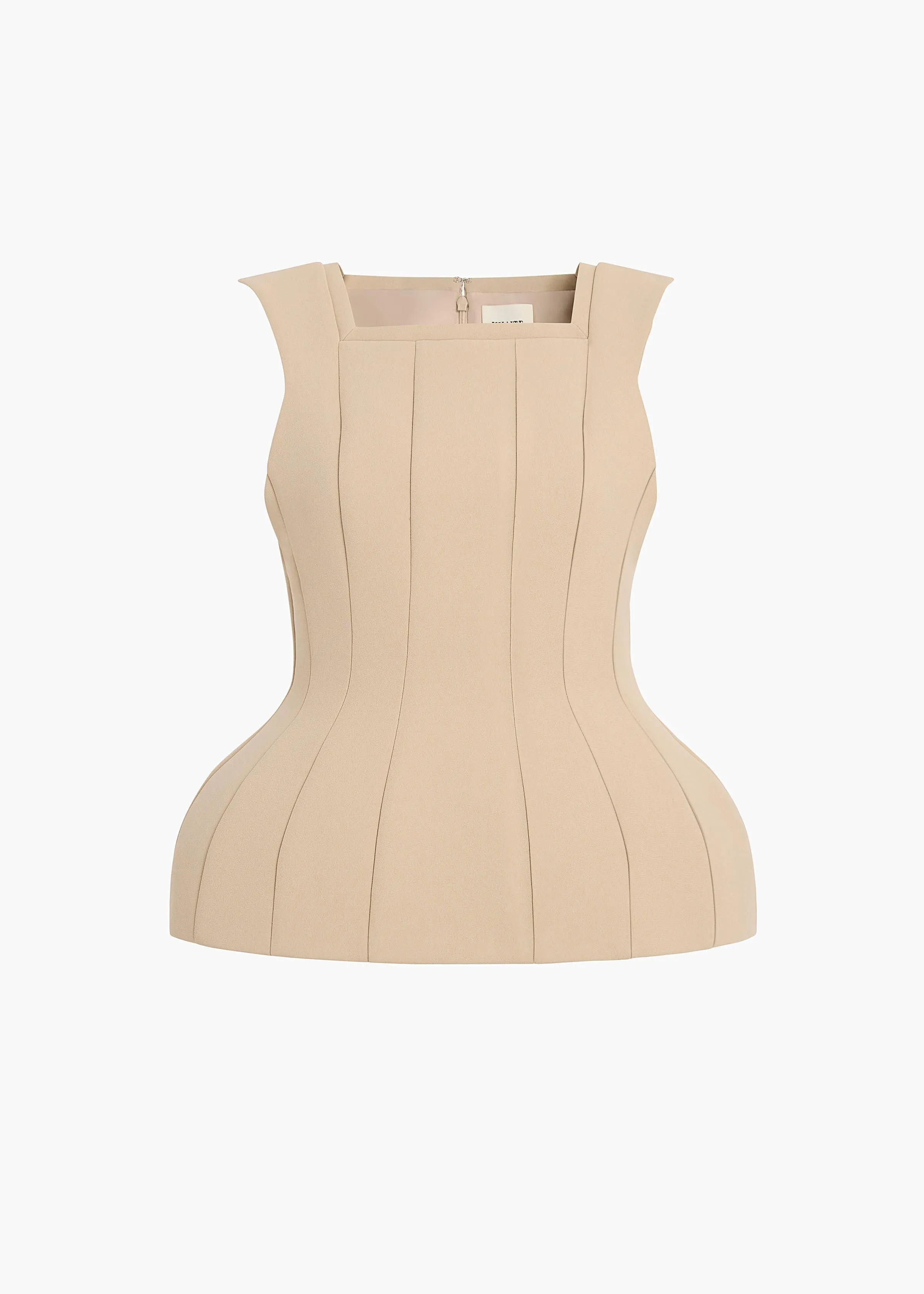 Dani Top in Tea Stain sold by KHAITE