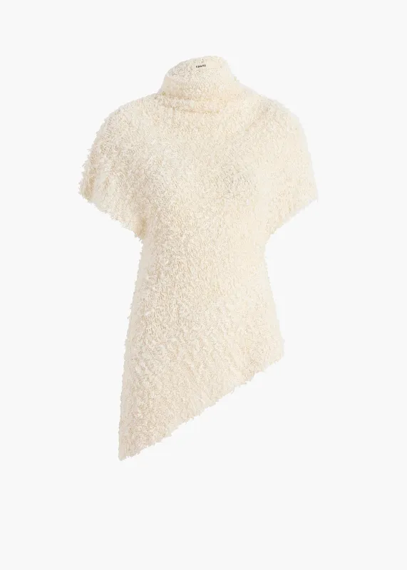 Rhodes Top in Ivory made by KHAITE