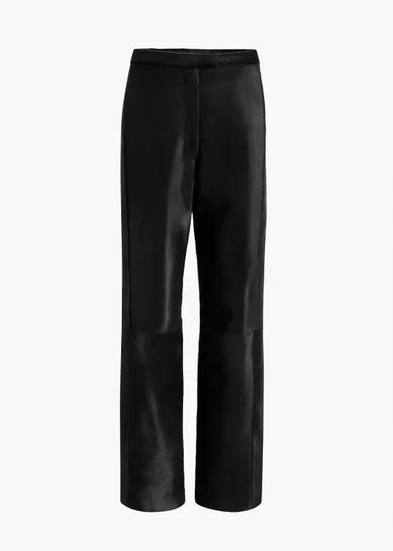 Borden Pant in Black Haircalf made by KHAITE