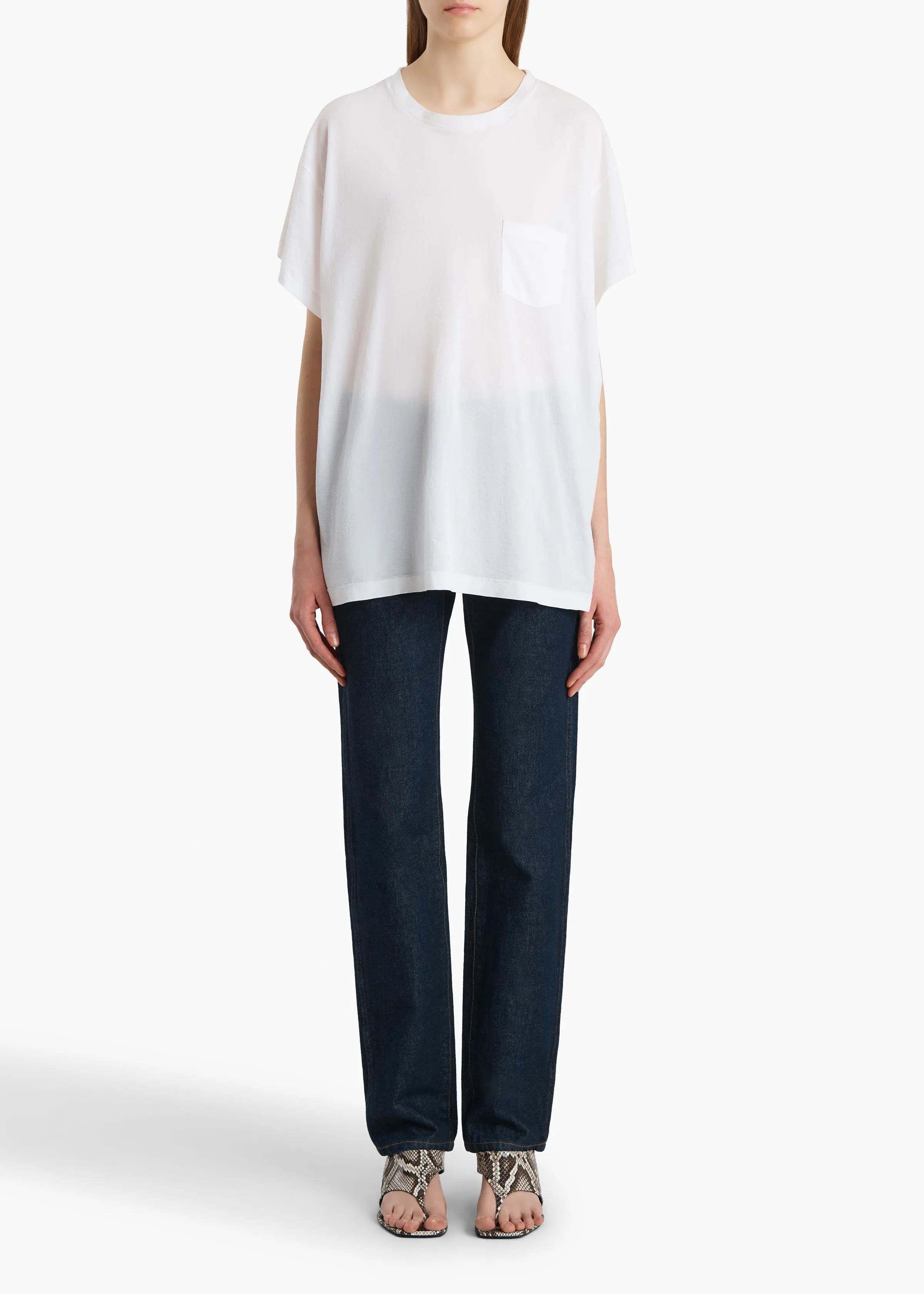 Wanda T-Shirt in White sold by KHAITE product image thumbnail 2