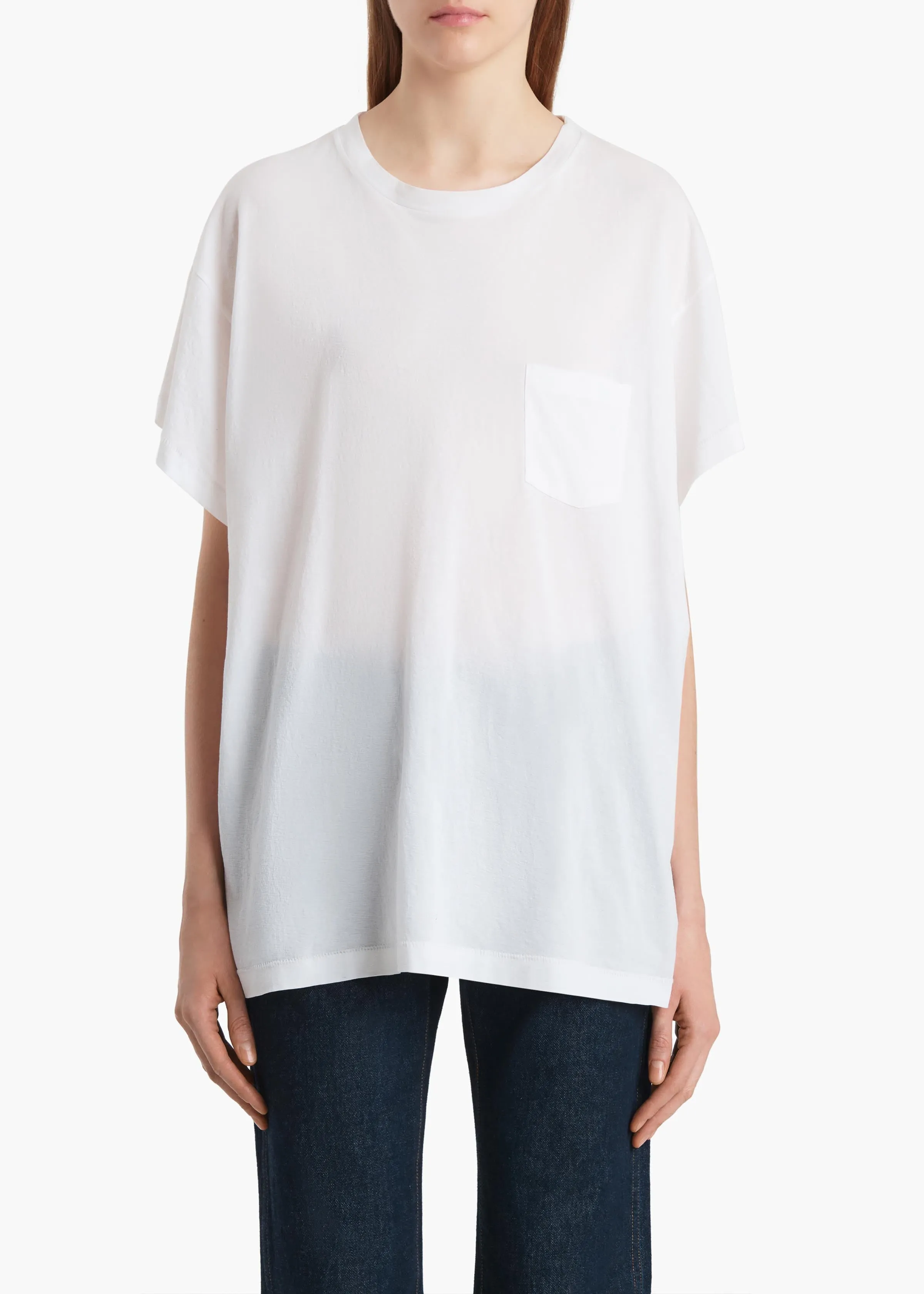 Wanda T-Shirt in White sold by KHAITE product image thumbnail 3
