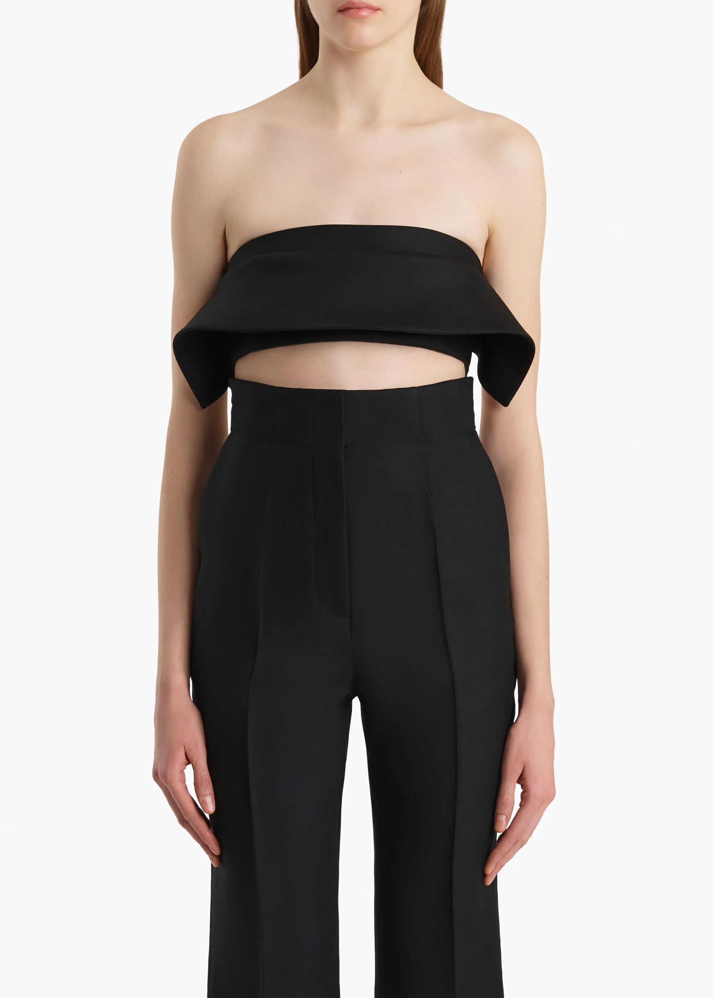 Kelsi Top in Black sold by KHAITE product image thumbnail 3