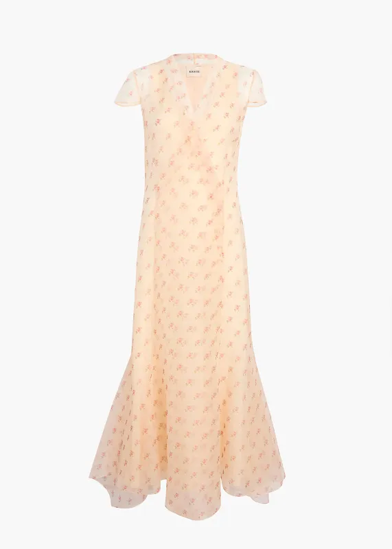 Meera Dress in Soft Pink sold by KHAITE