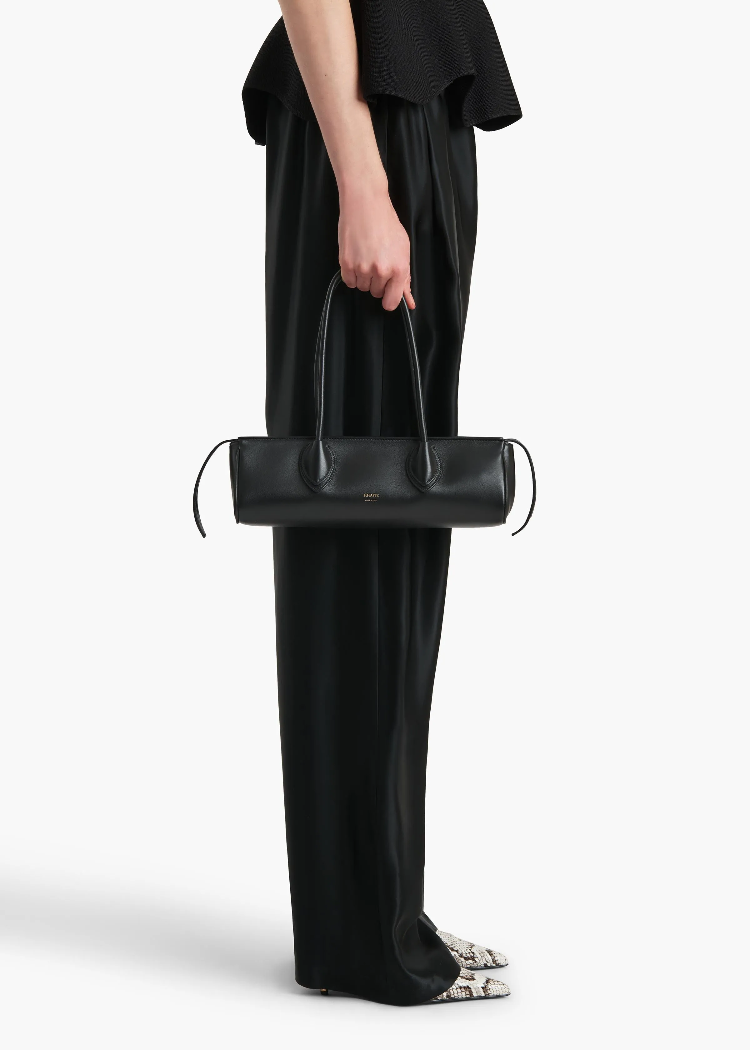 Donna Shoulder Bag in Black Leather sold by KHAITE product image thumbnail 5