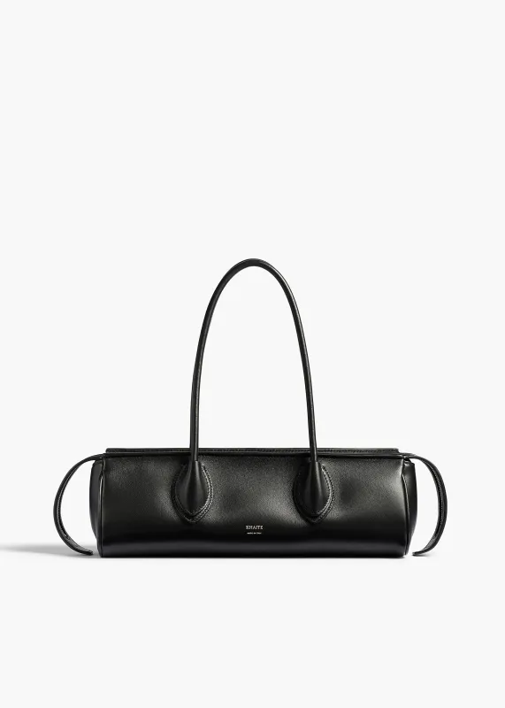 Donna Shoulder Bag in Black Leather made by KHAITE