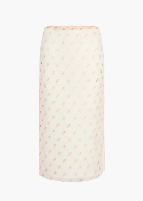Syndi Skirt in Soft Pink made by KHAITE