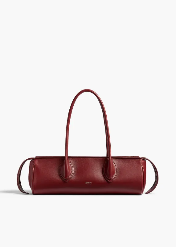 Donna Shoulder Bag in Oxblood Leather sold by KHAITE