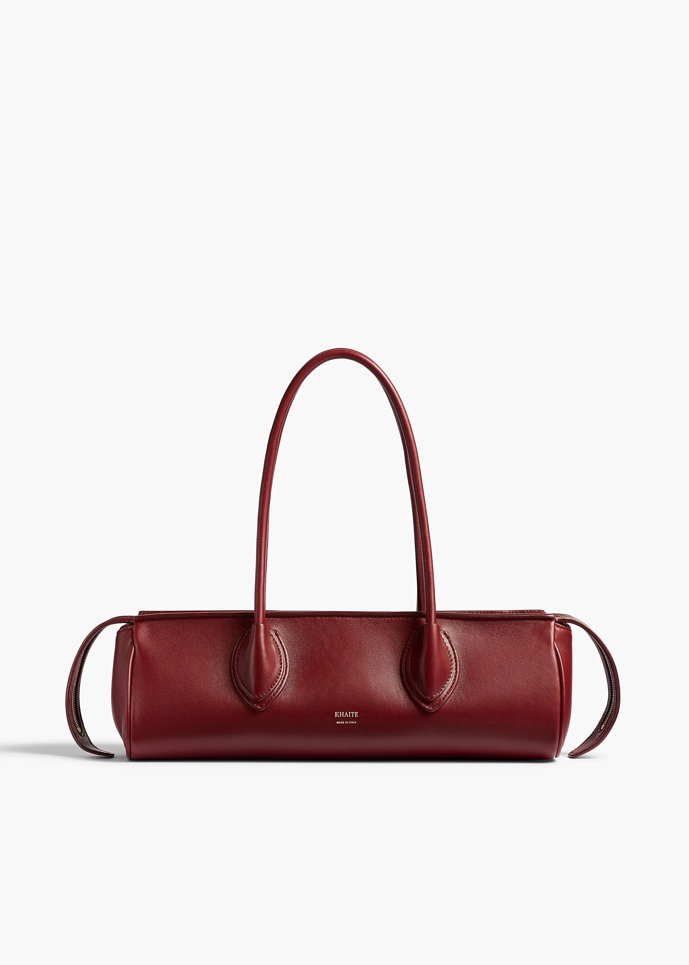 Donna Shoulder Bag in Oxblood Leather sold by KHAITE