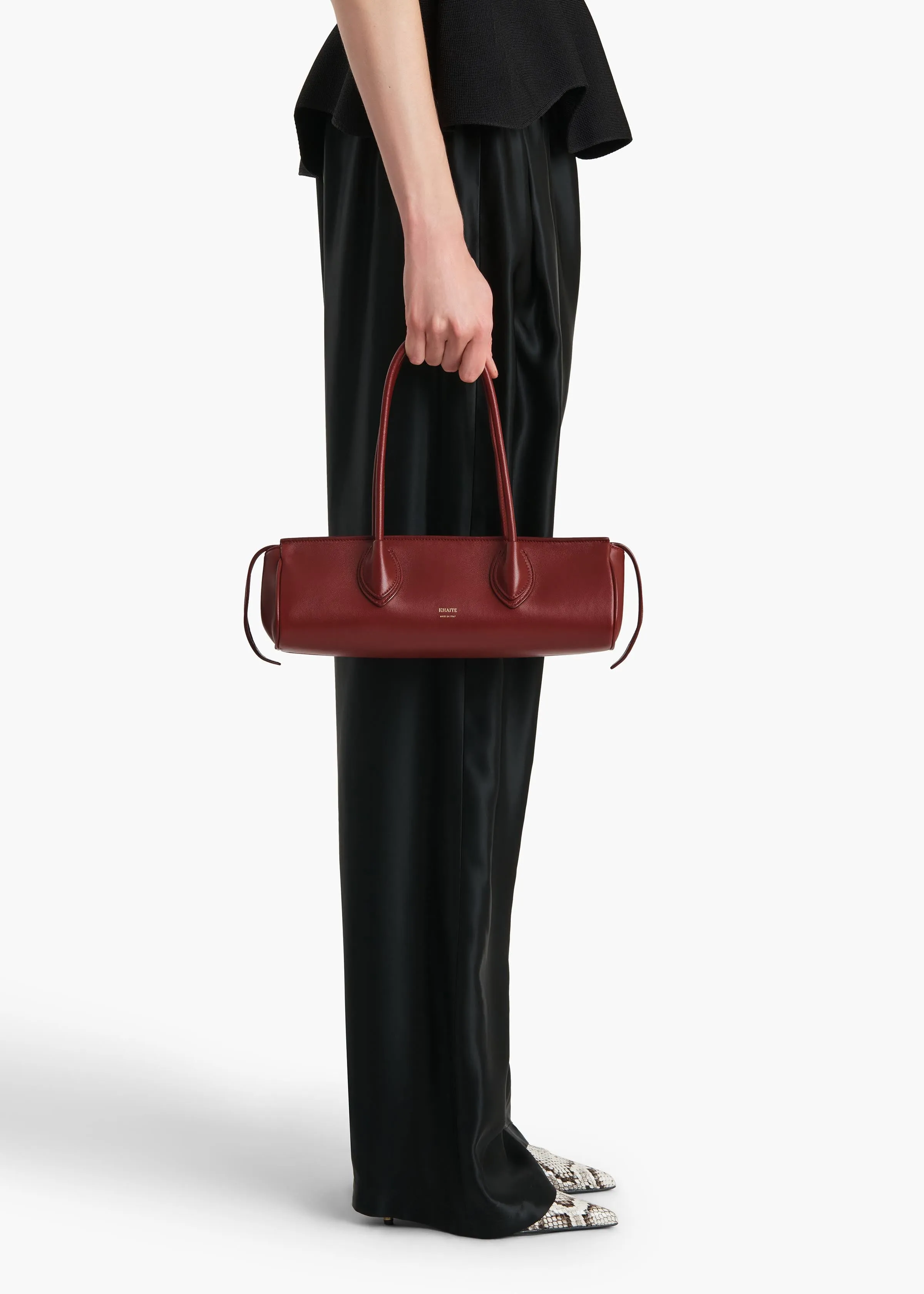 Donna Shoulder Bag in Oxblood Leather sold by KHAITE product image thumbnail 5