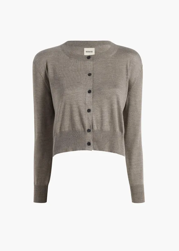 Nadyne Cardigan in Sterling made by KHAITE