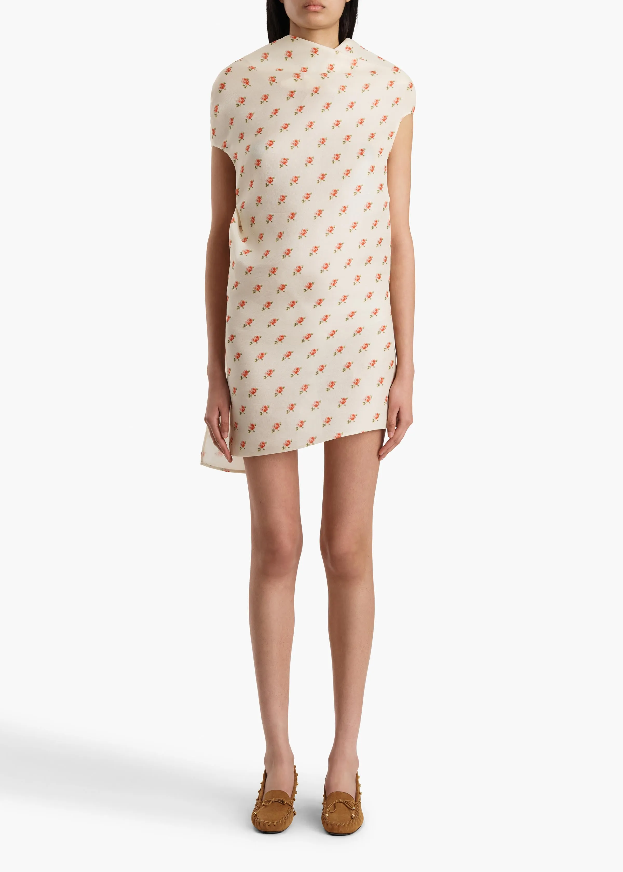 Tatia Dress in Ditsy Rose Print sold by KHAITE product image thumbnail 2
