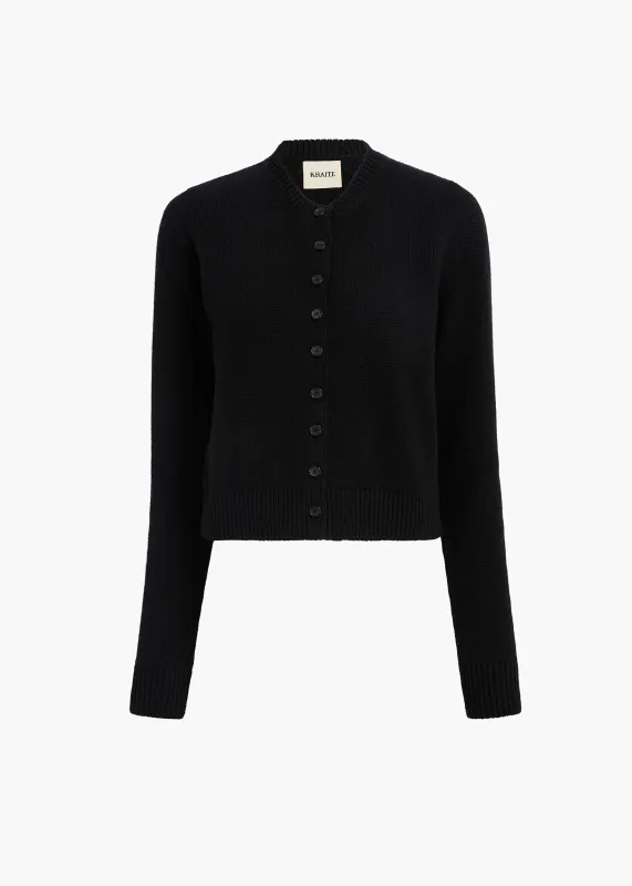 Everheart Cardigan in Black made by KHAITE