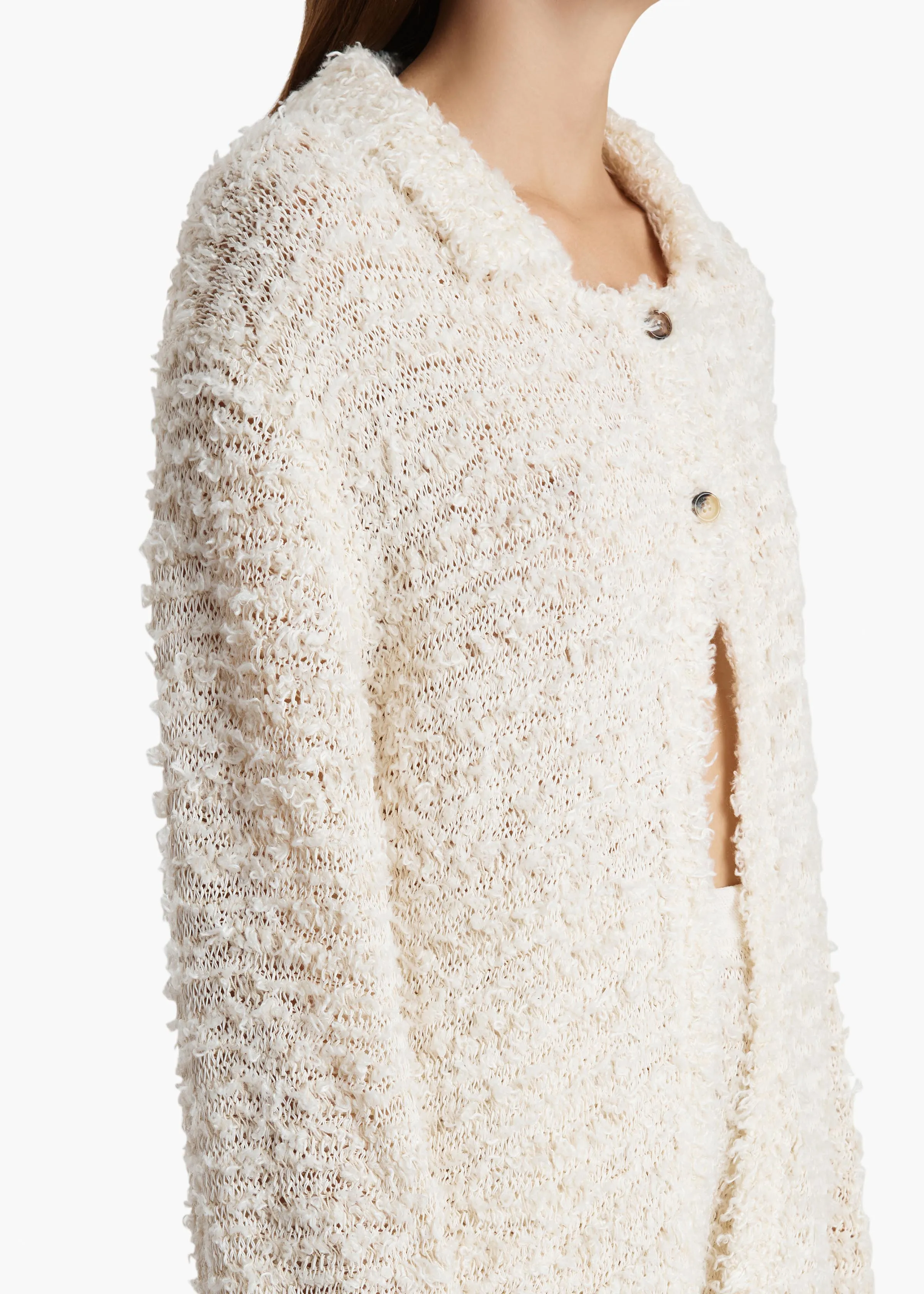 Jannae Cardigan in Ivory sold by KHAITE product image thumbnail 5