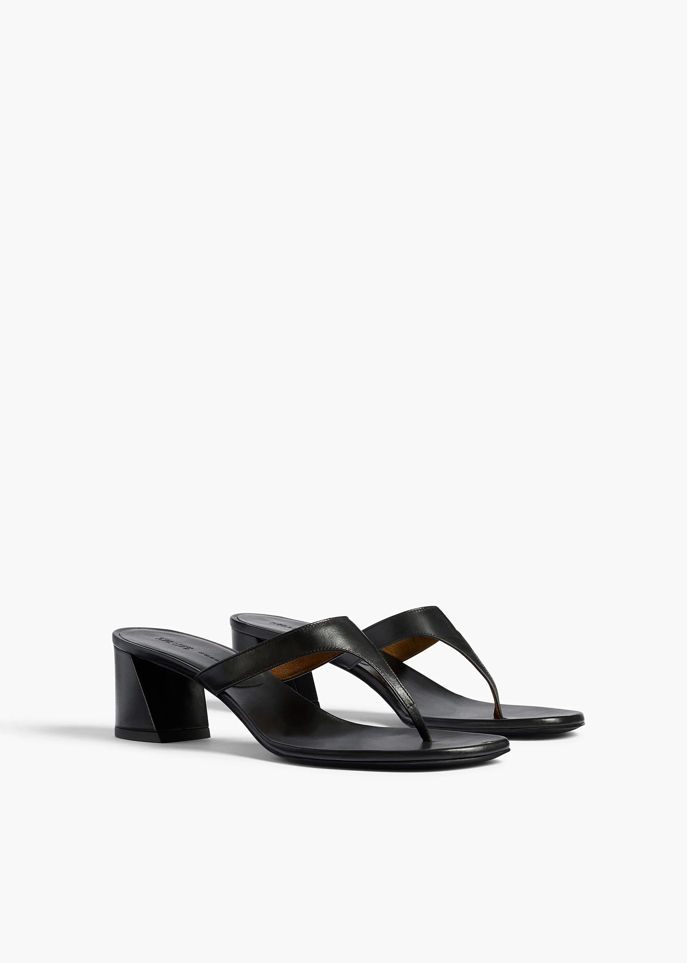 Archer Sandal in Black Leather sold by KHAITE product image thumbnail 2