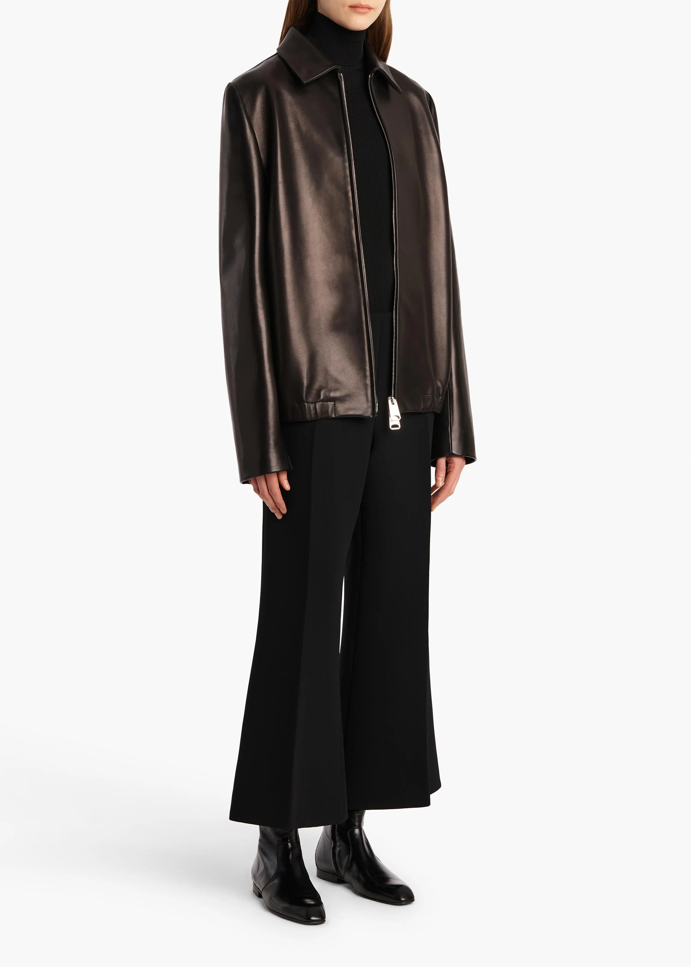 Walter Pant in Black Crepe sold by KHAITE product image thumbnail 2