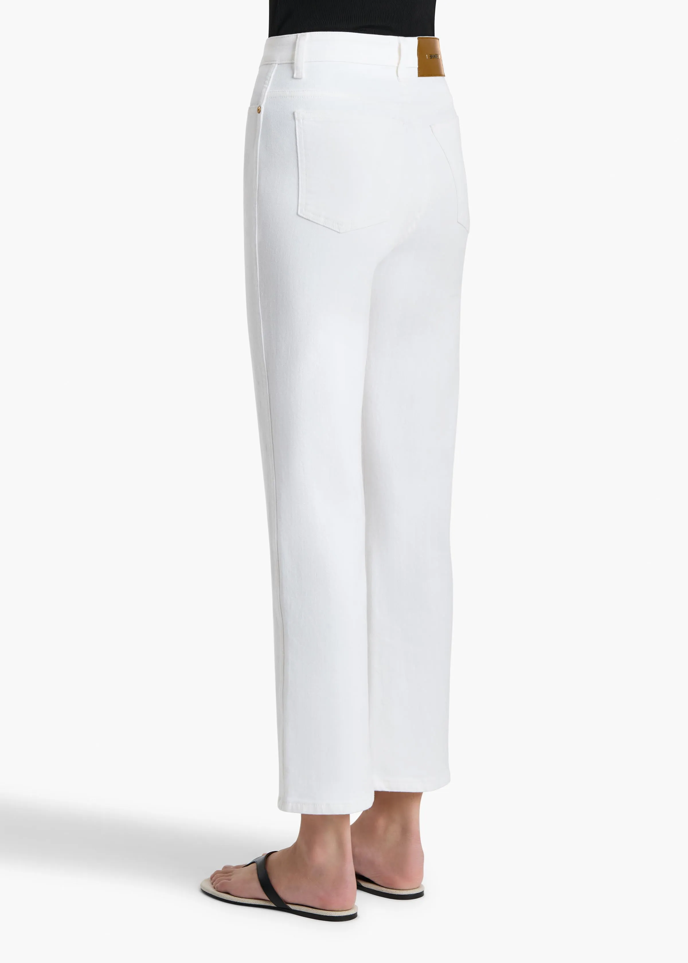 Abigail Stretch Jean in White sold by KHAITE product image thumbnail 4