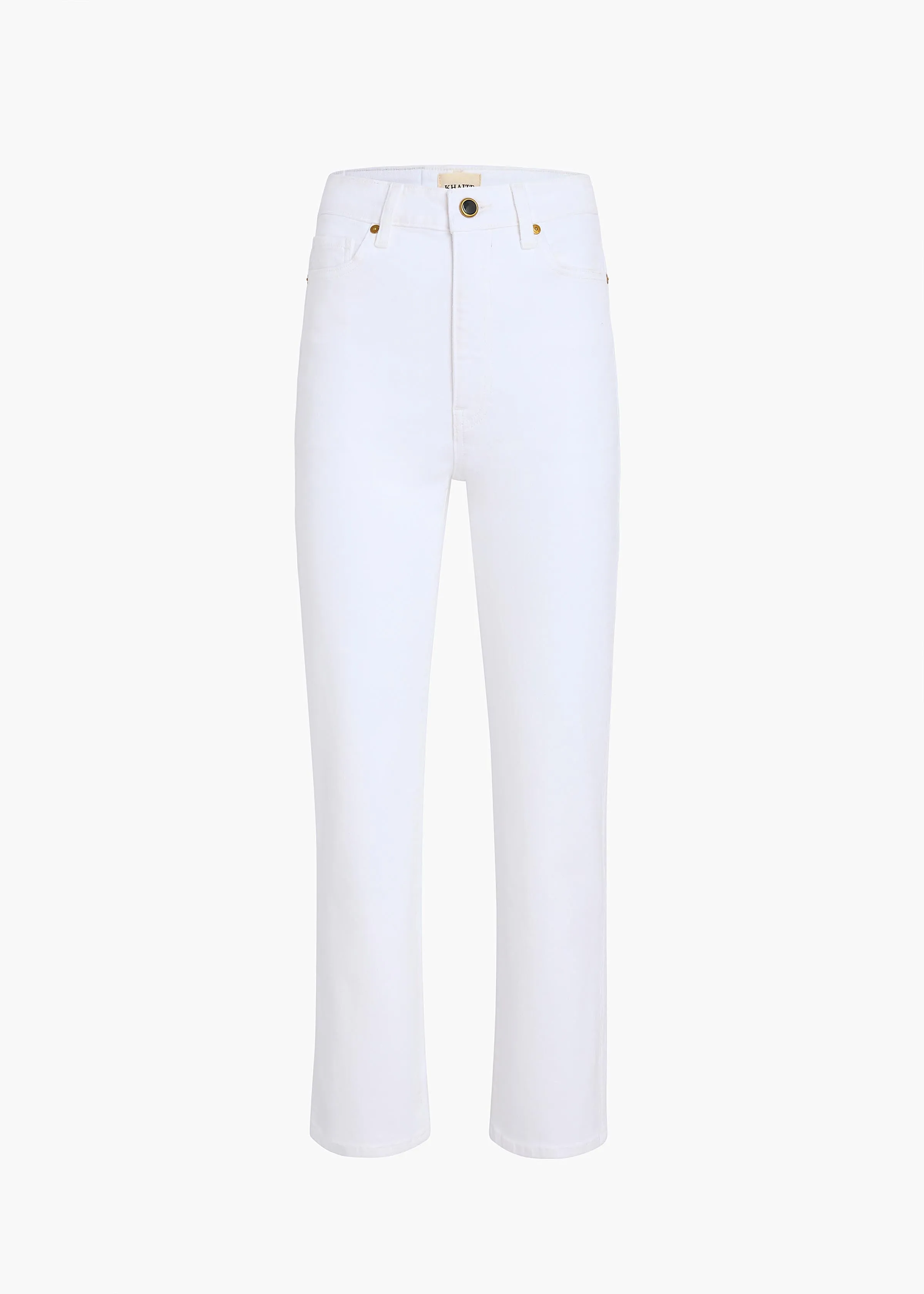 Abigail Stretch Jean in White sold by KHAITE