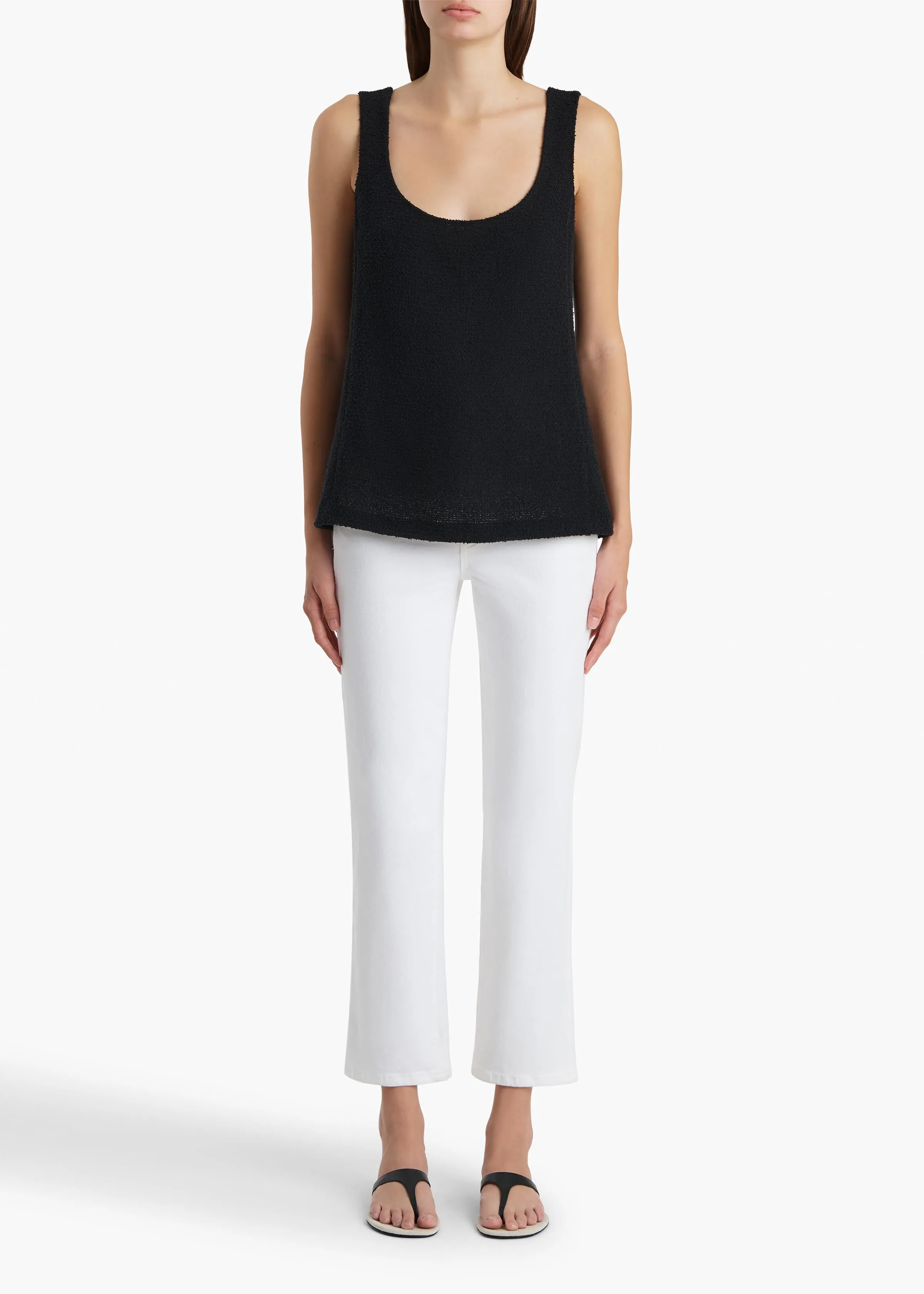 Abigail Stretch Jean in White sold by KHAITE product image thumbnail 2