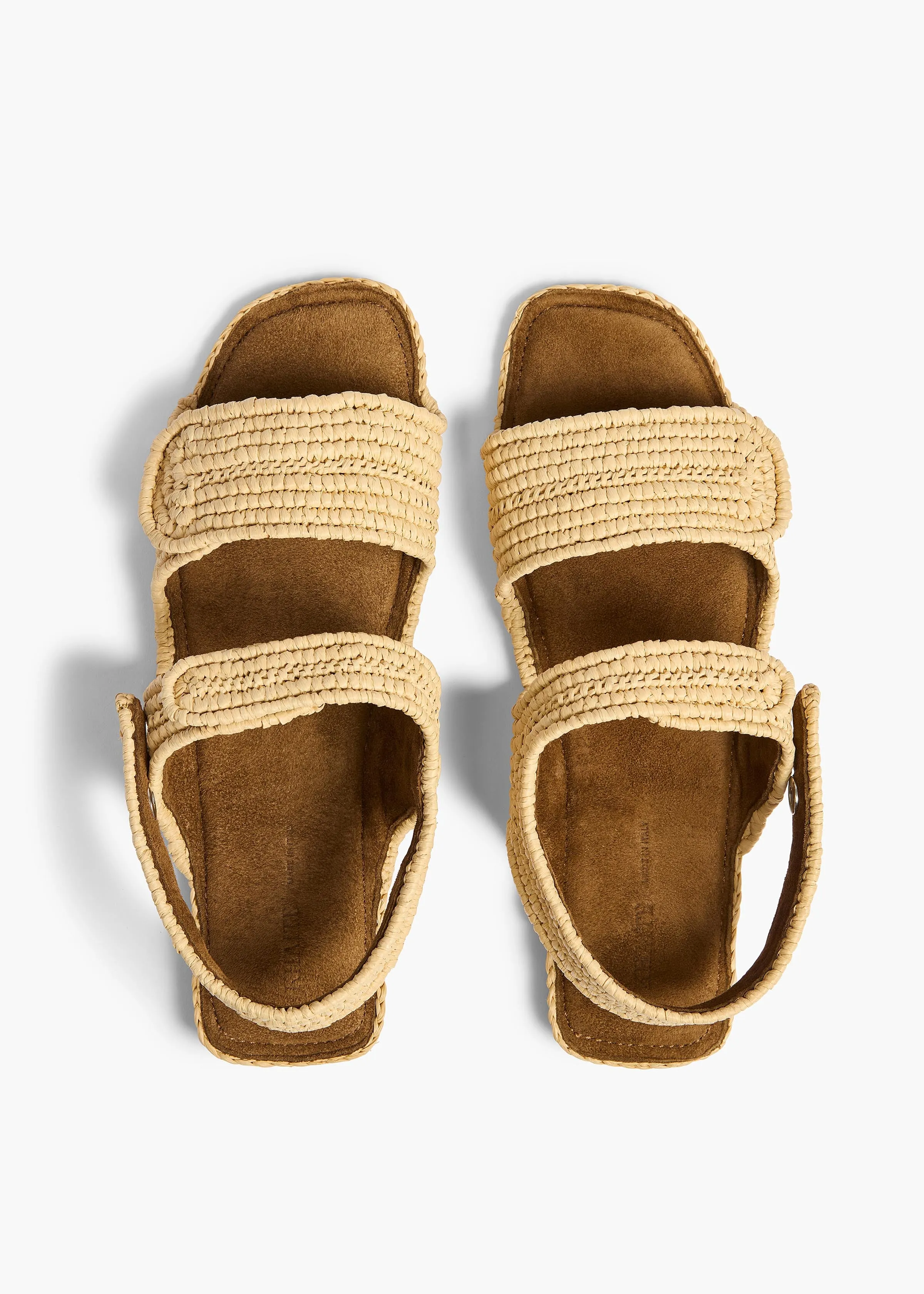 Boden Sandal in Natural Raffia sold by KHAITE product image thumbnail 3