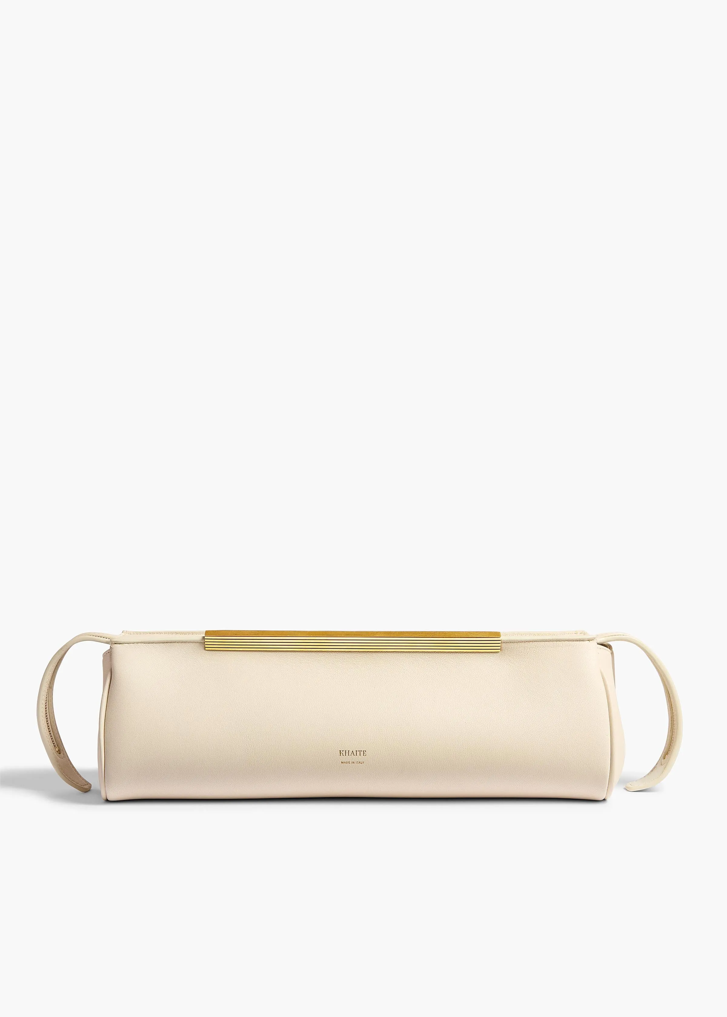 Donna Evening Clutch in Cream Leather sold by KHAITE