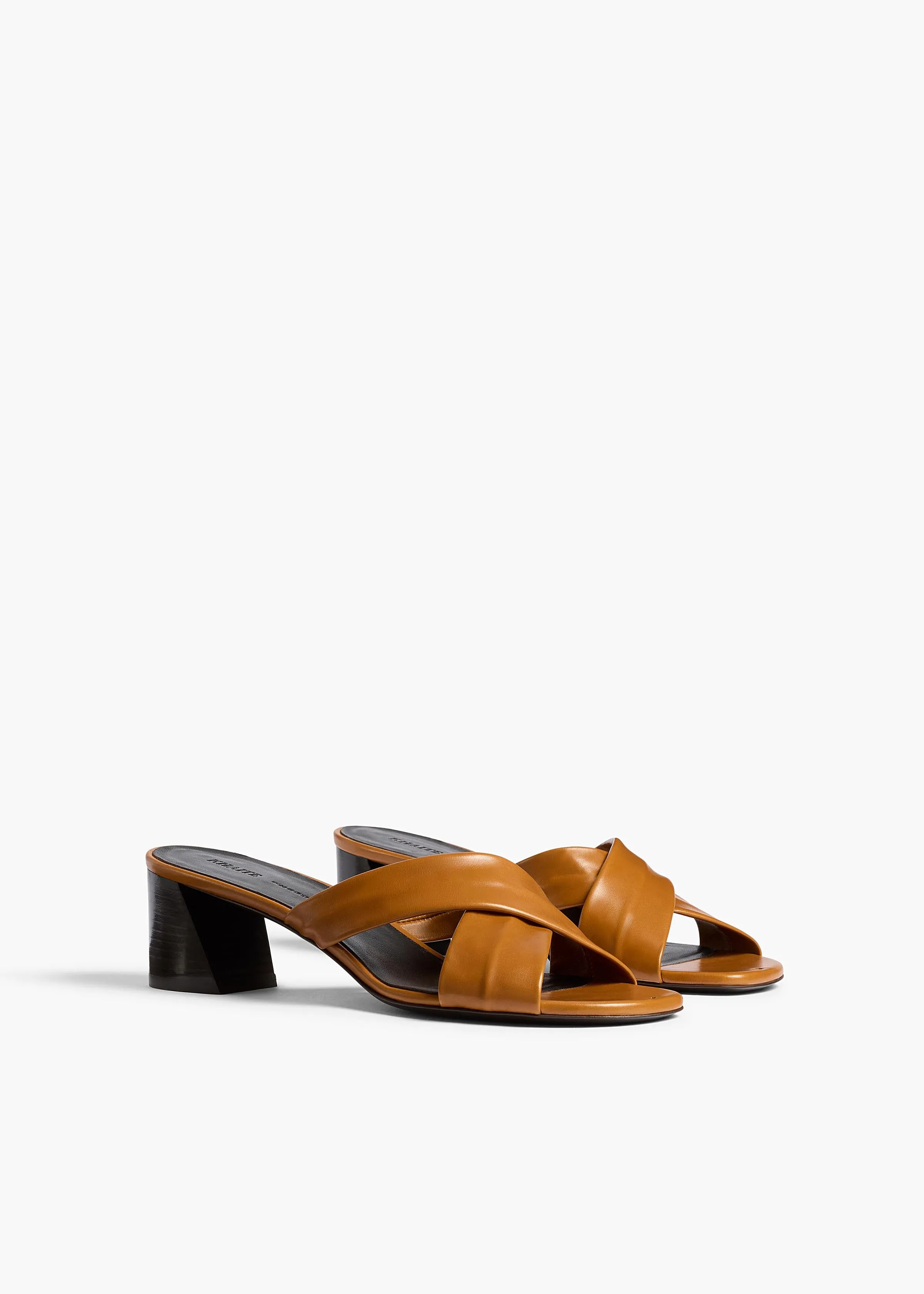 Liria Sandal in Cuoio Glazed Leather sold by KHAITE product image thumbnail 2