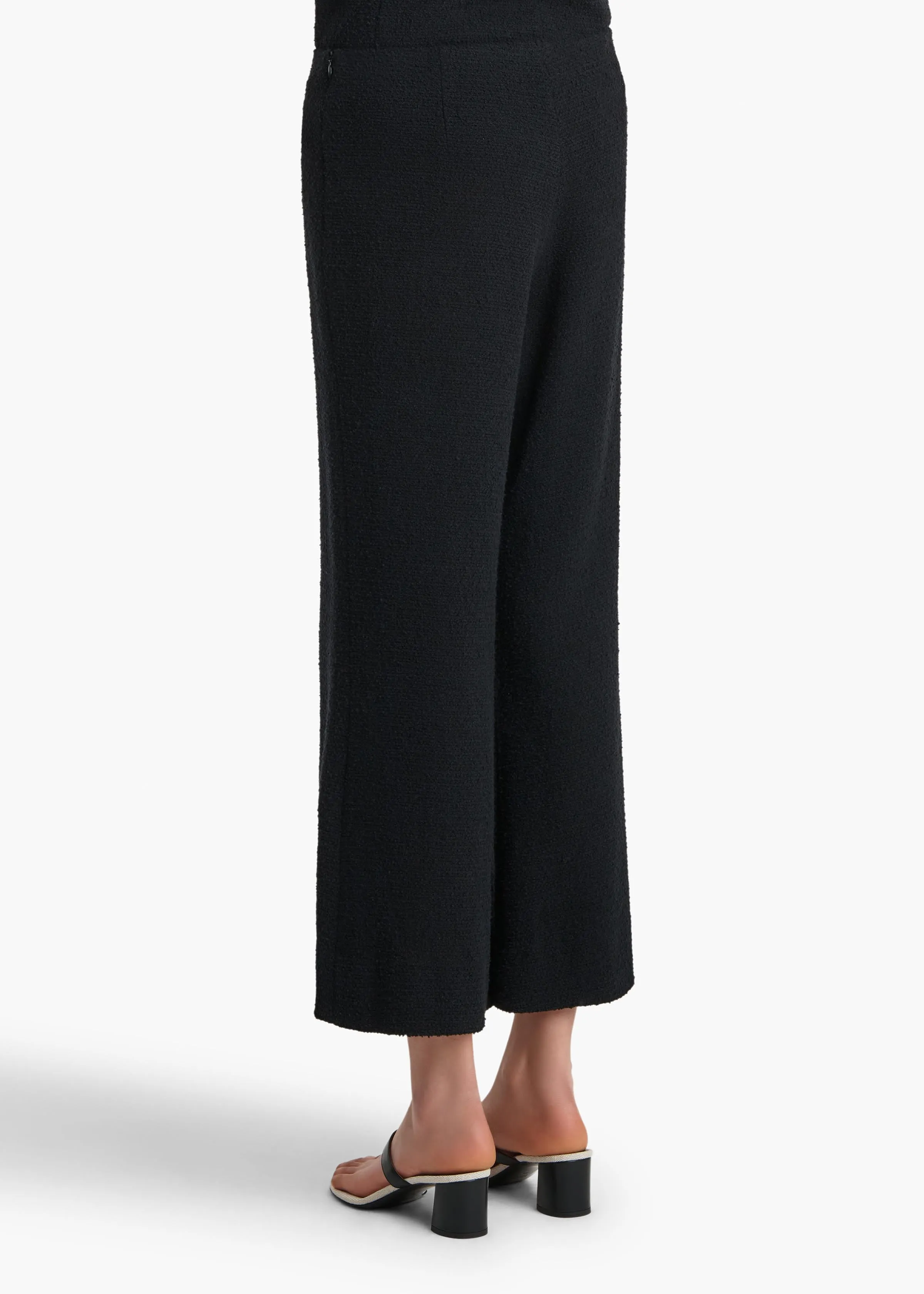 Walter Pant in Black Textured Giro Inglese sold by KHAITE product image thumbnail 4