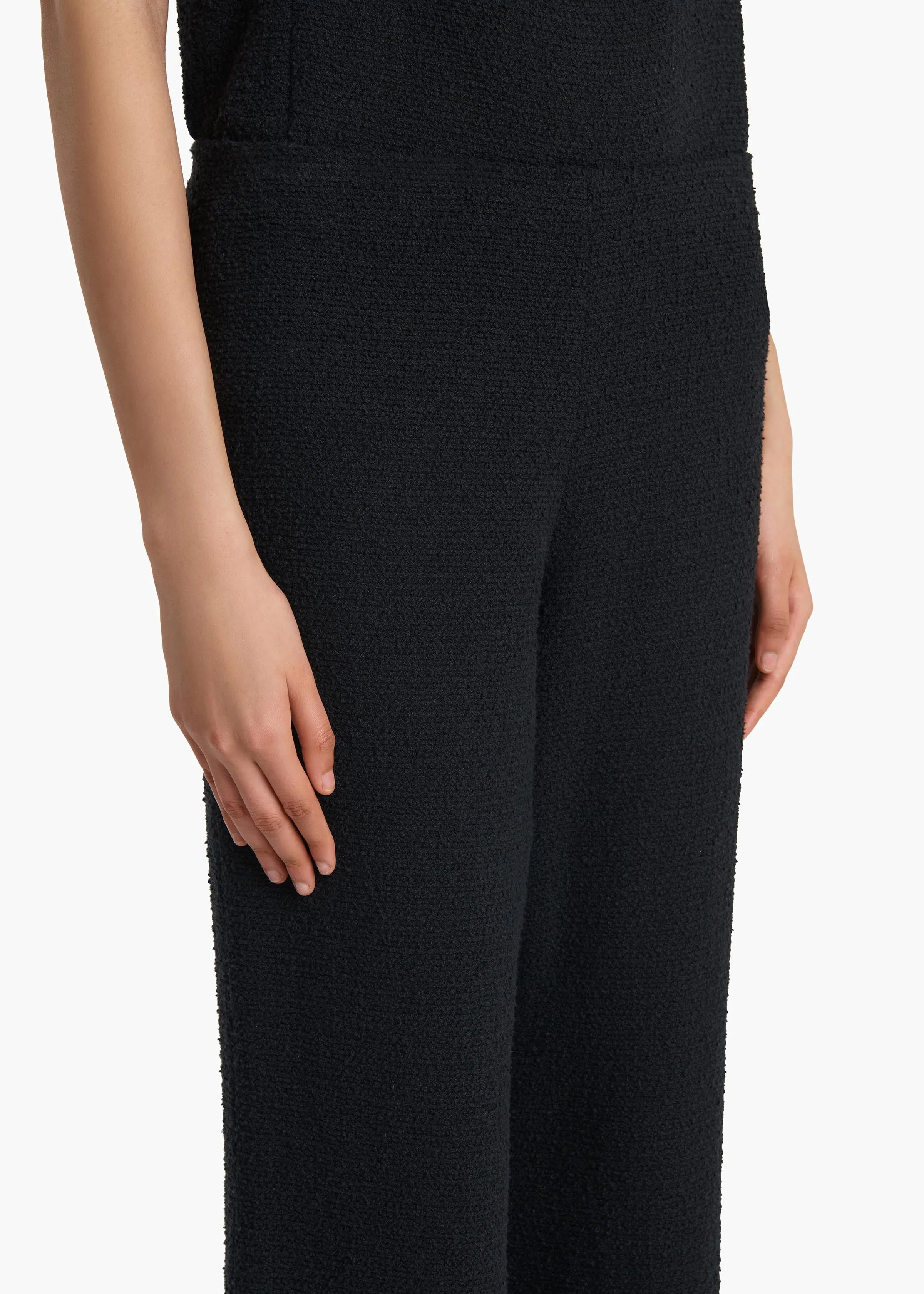 Walter Pant in Black Textured Giro Inglese sold by KHAITE product image thumbnail 5