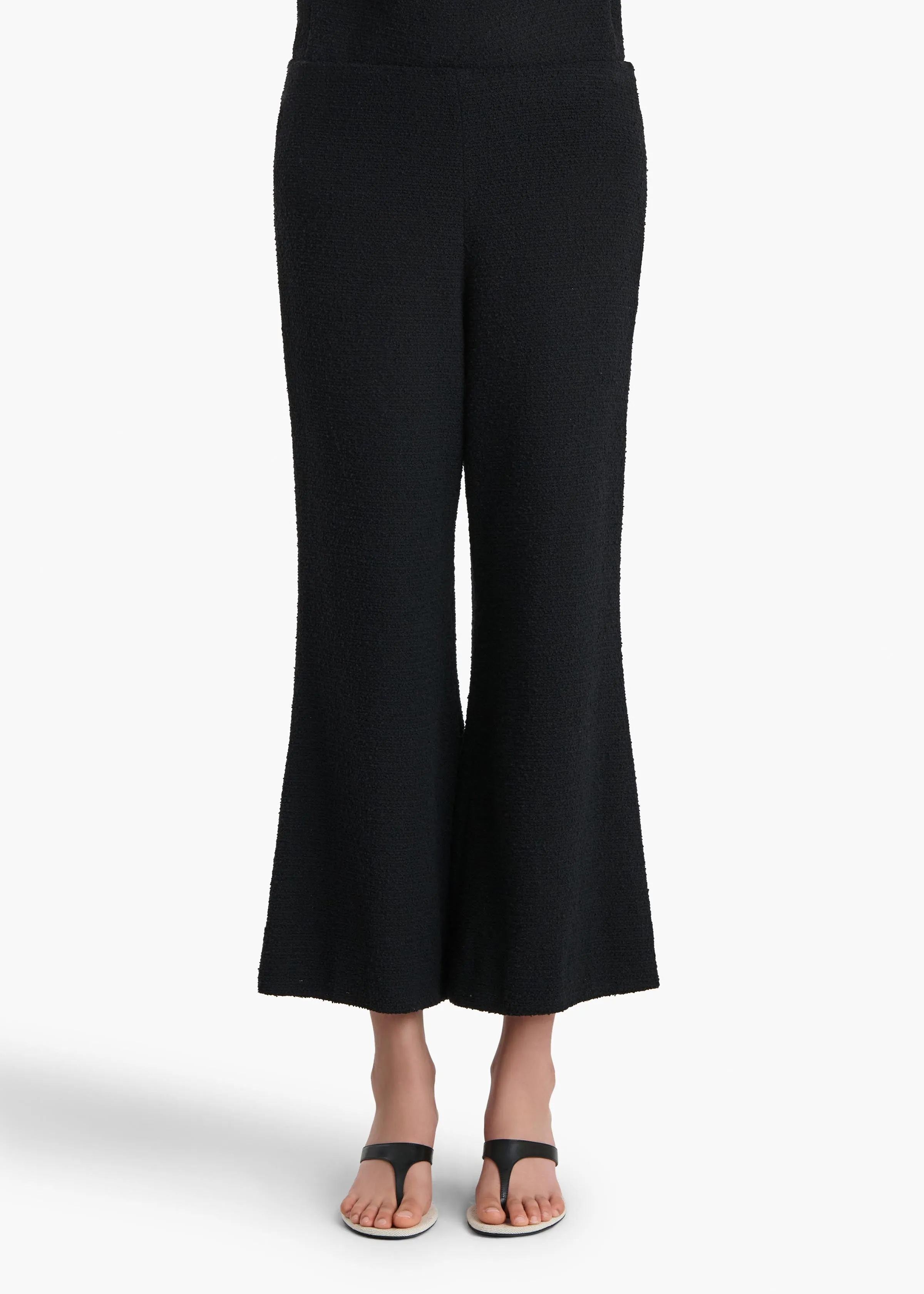 Walter Pant in Black Textured Giro Inglese sold by KHAITE product image thumbnail 3