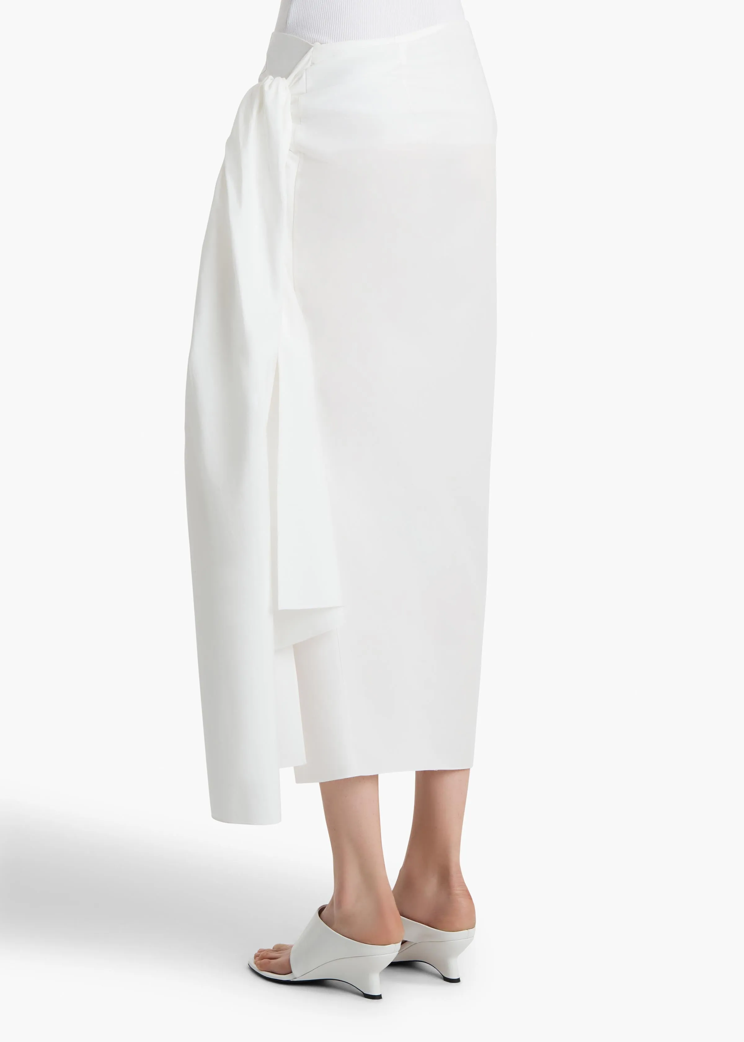 Shay Skirt in Chalk sold by KHAITE product image thumbnail 4