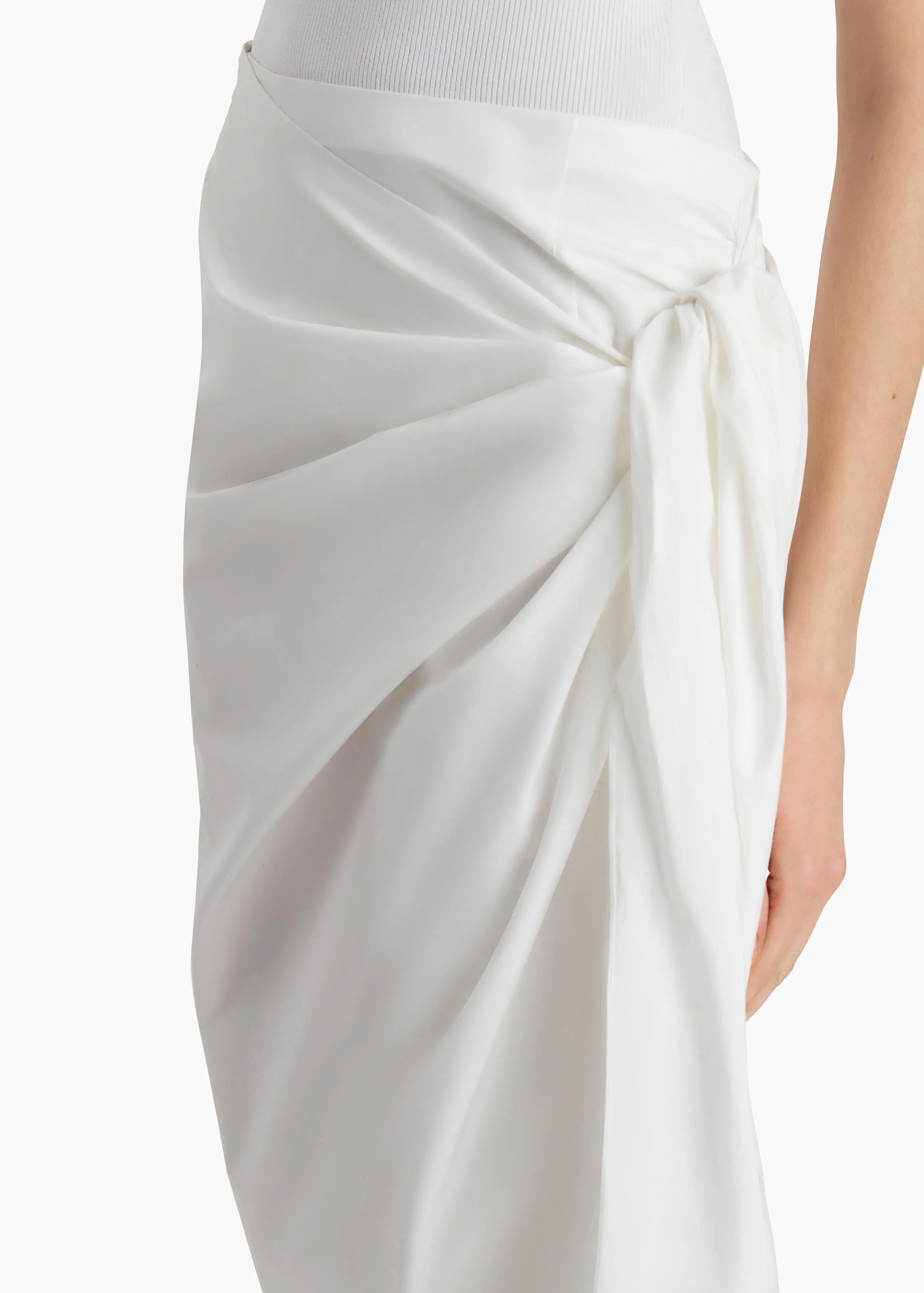 Shay Skirt in Chalk sold by KHAITE product image thumbnail 5