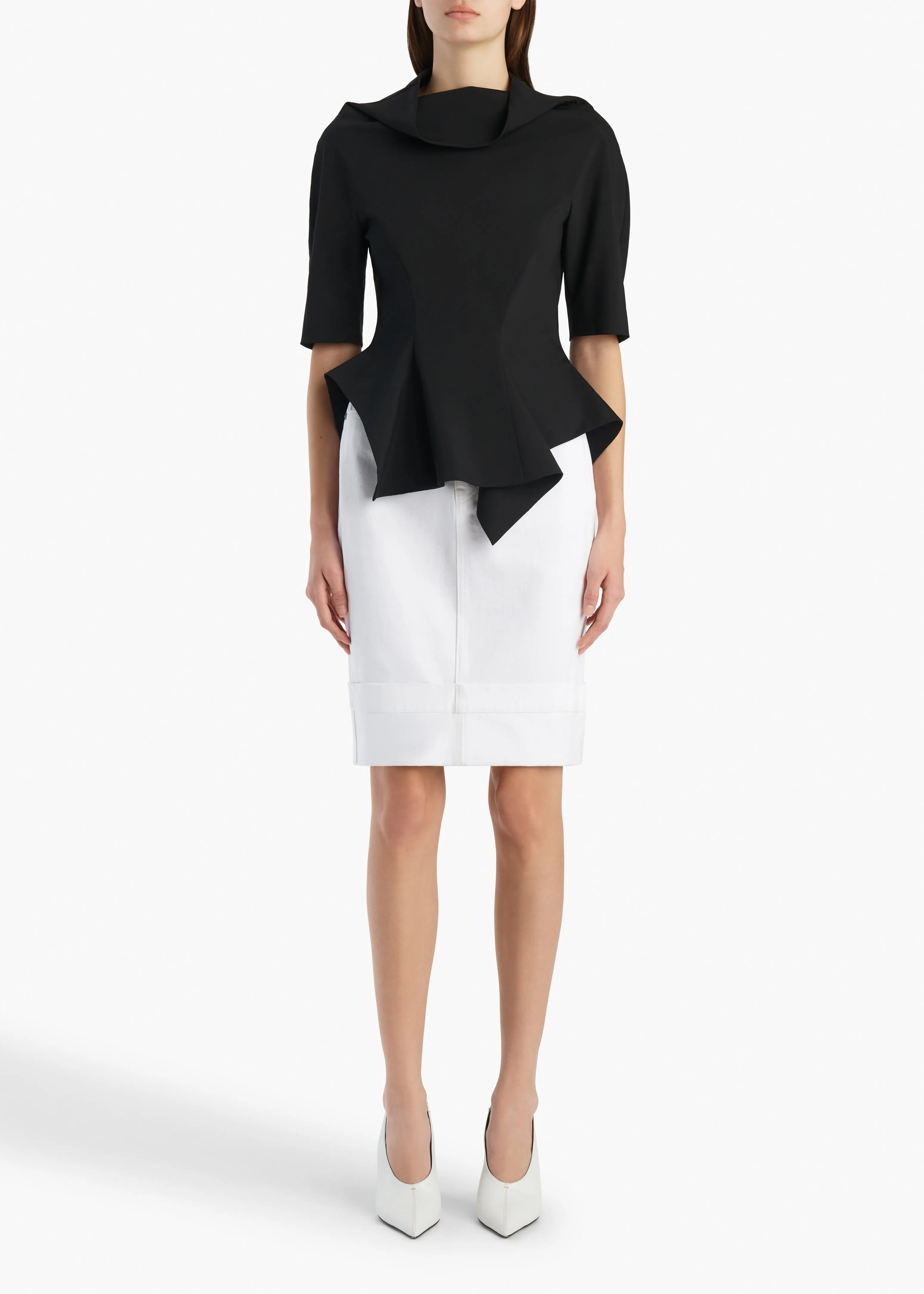 Kendra Skirt in White sold by KHAITE product image thumbnail 2