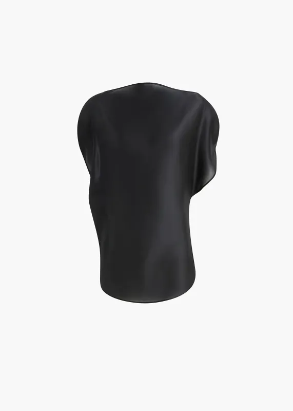 Poppi Top in Black made by KHAITE