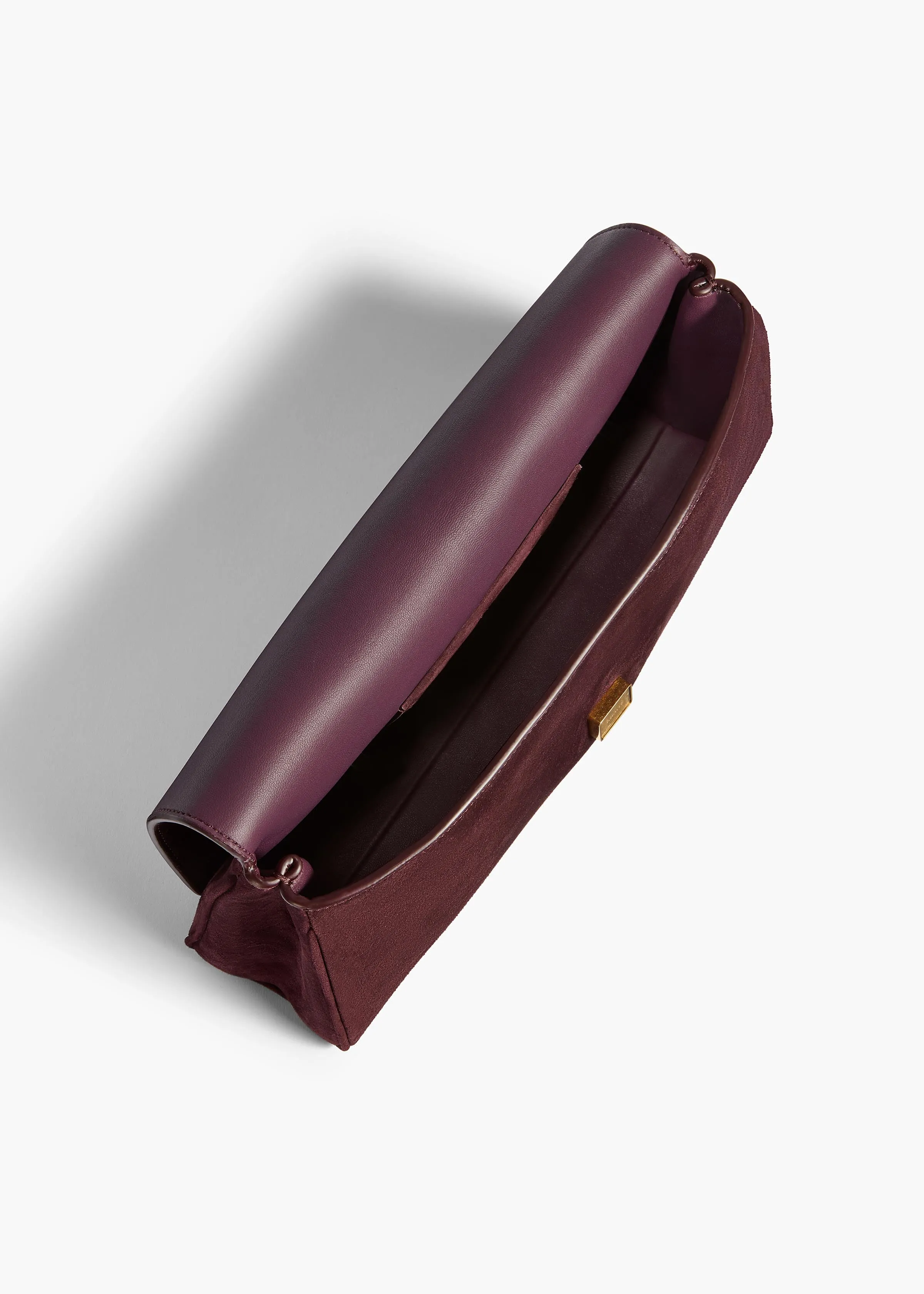 Audrey Clutch in Rouge Noir Suede sold by KHAITE product image thumbnail 3