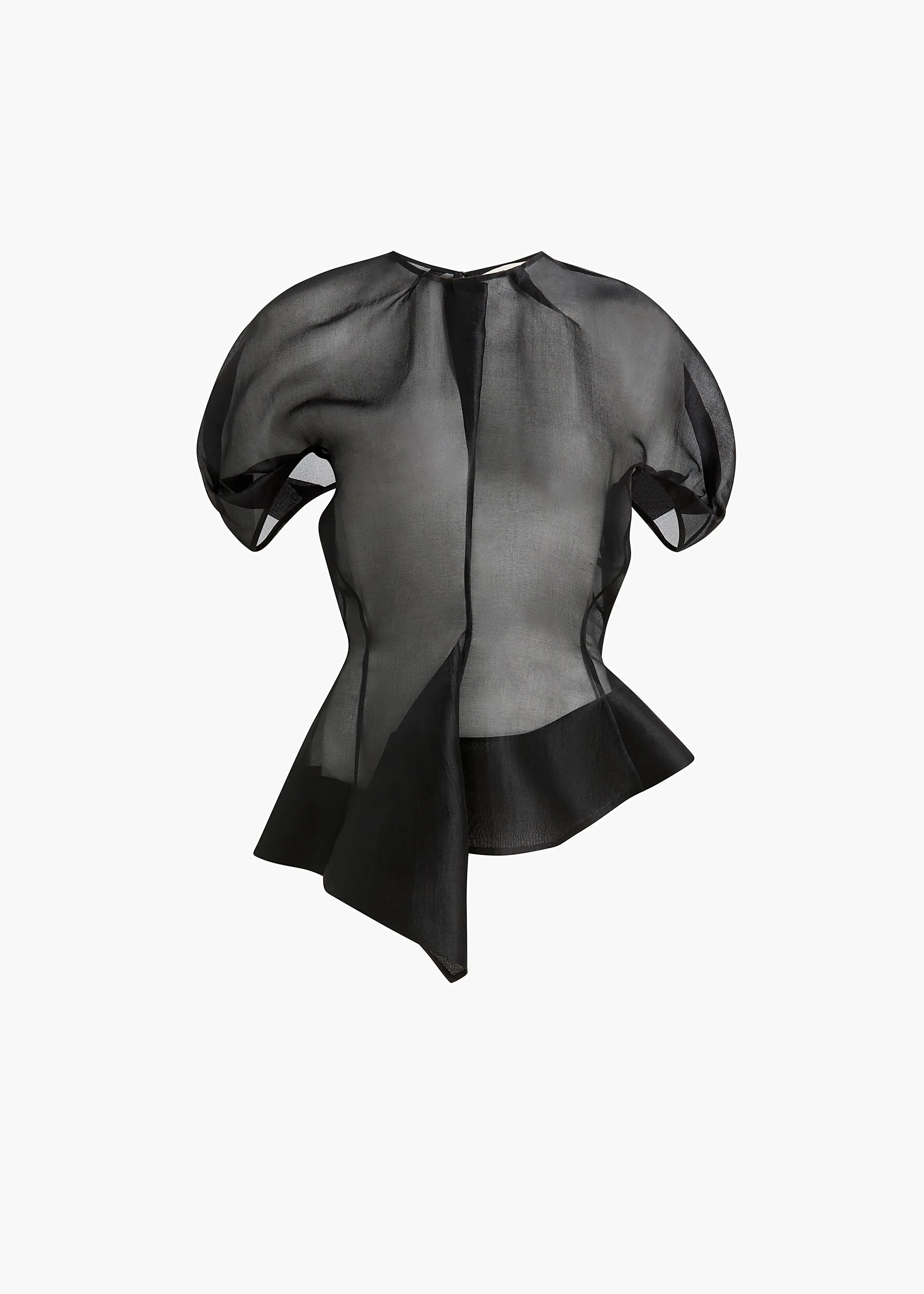 Rumi Top in Black Silk sold by KHAITE