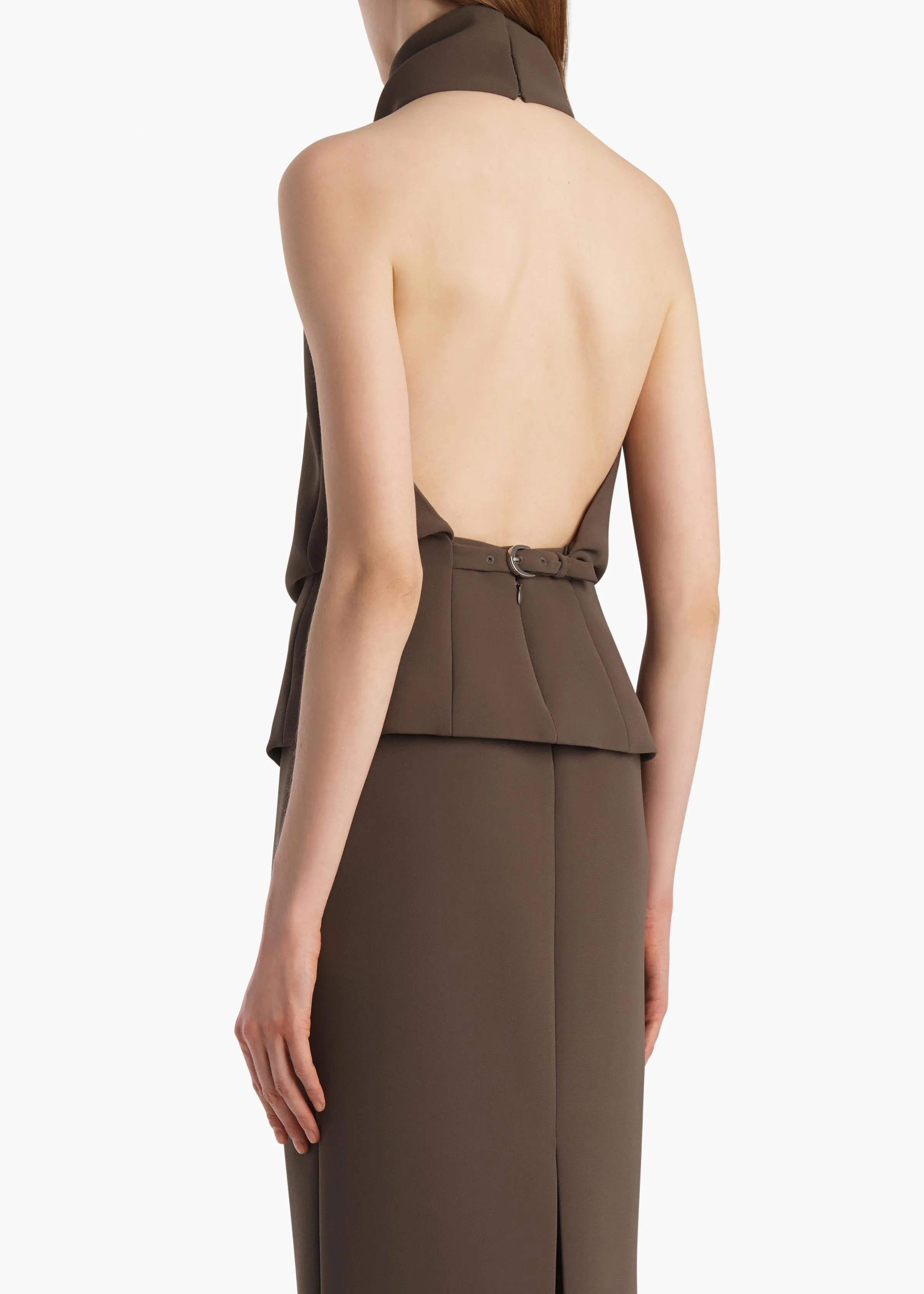 Rone Top in Clove sold by KHAITE product image thumbnail 4