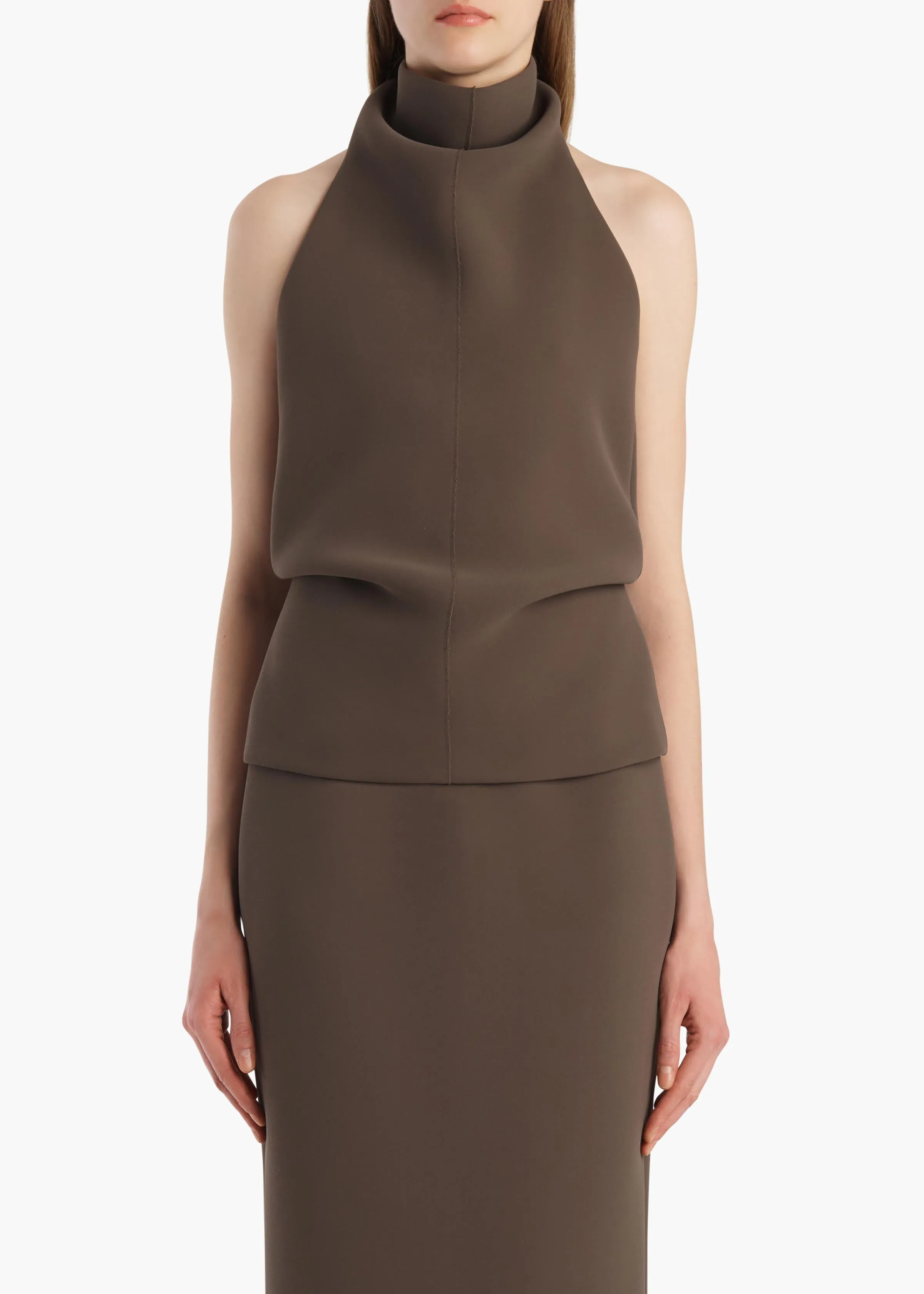 Rone Top in Clove sold by KHAITE product image thumbnail 3