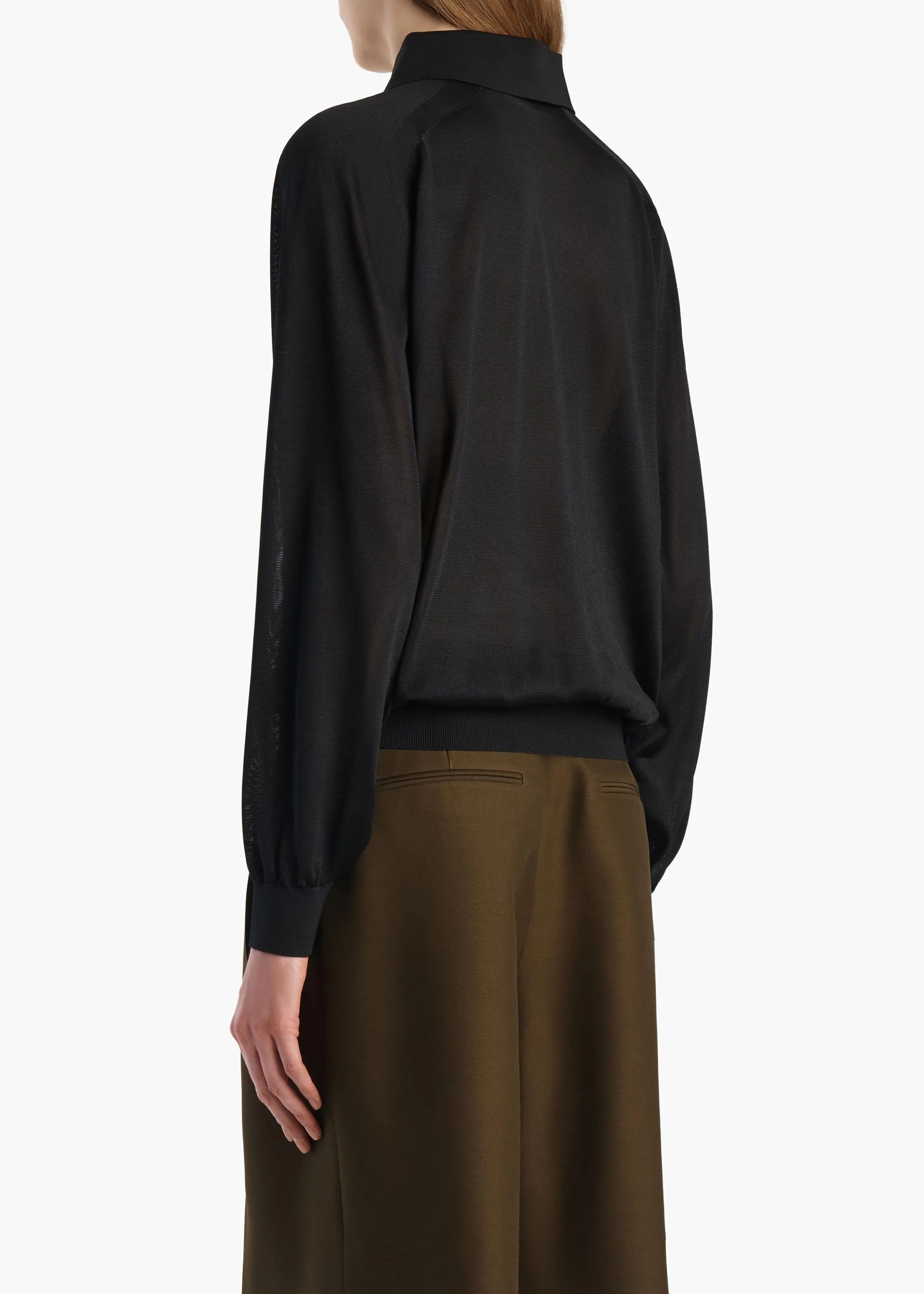 Alexa Top in Black sold by KHAITE product image thumbnail 4