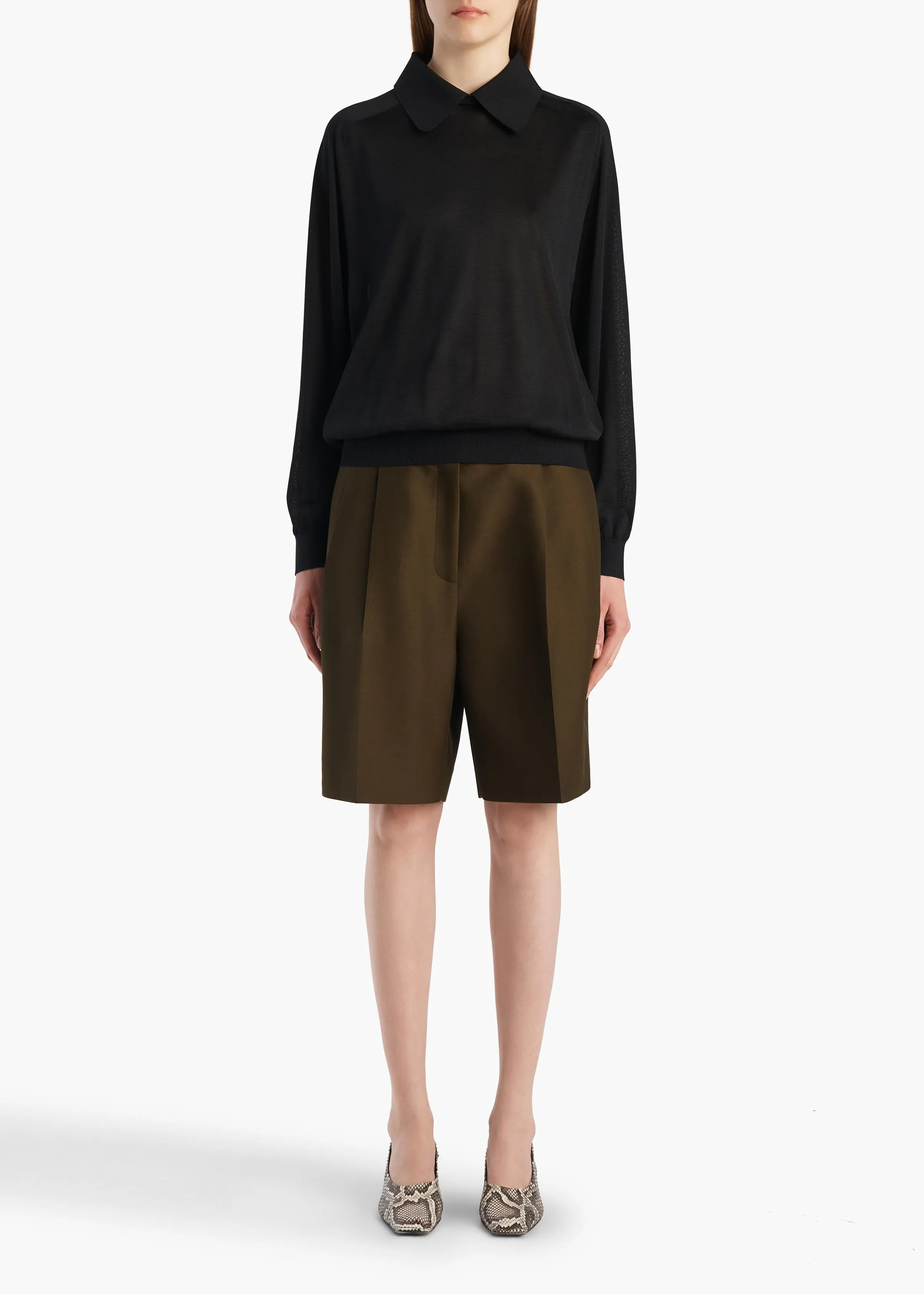 Alexa Top in Black sold by KHAITE product image thumbnail 2