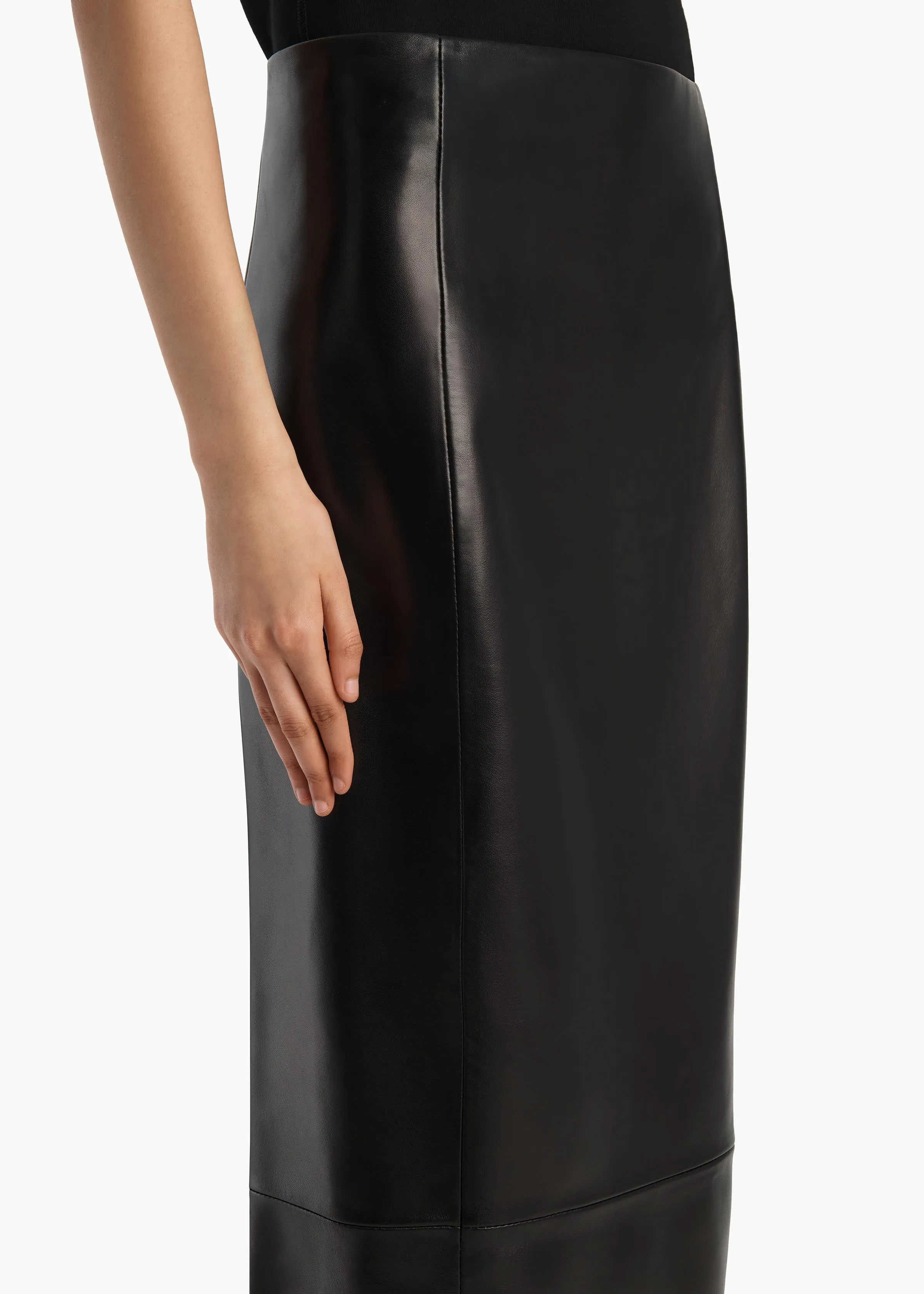 Lyle Skirt in Black Leather sold by KHAITE product image thumbnail 5