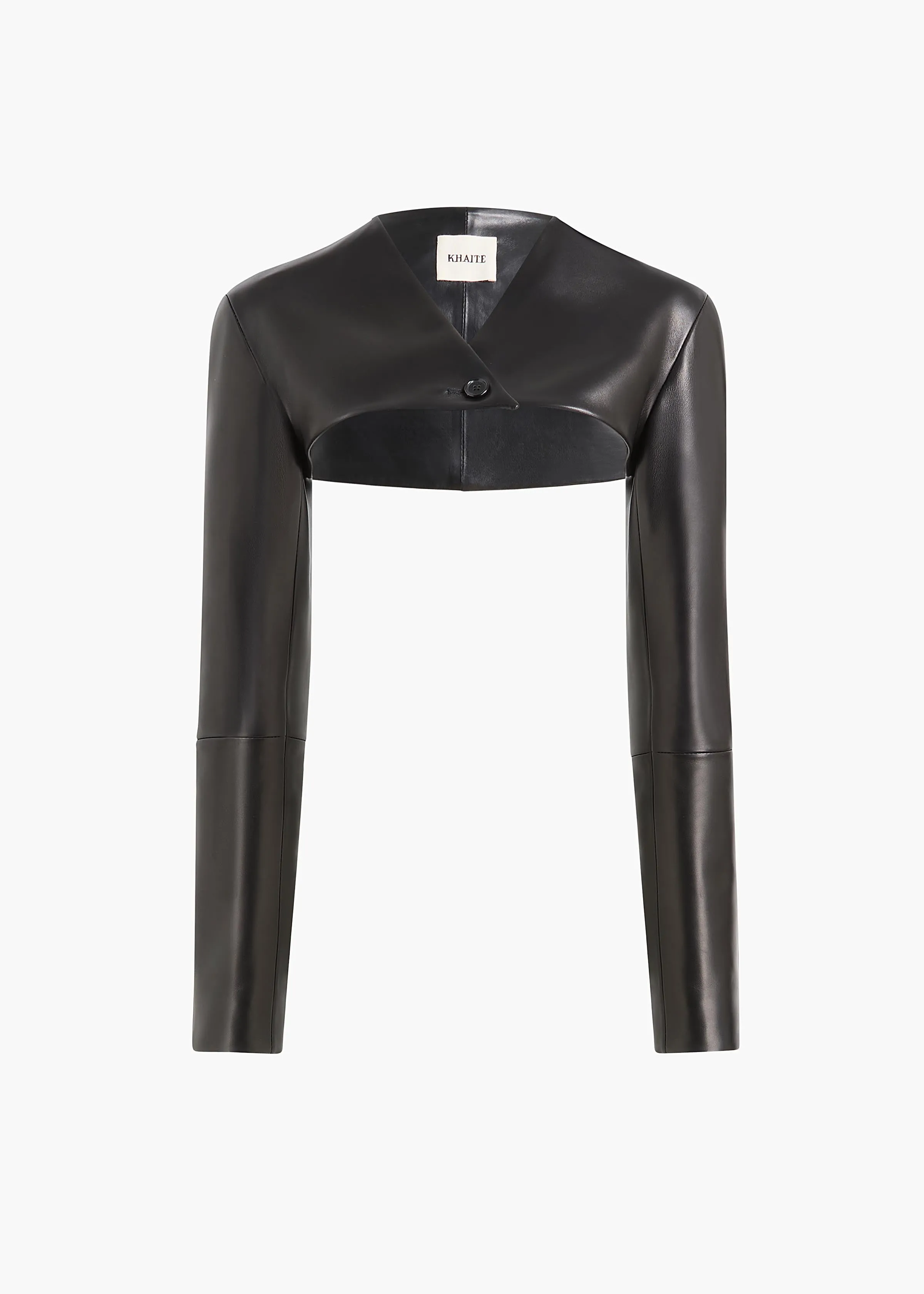 Onno Jacket in Black Leather sold by KHAITE