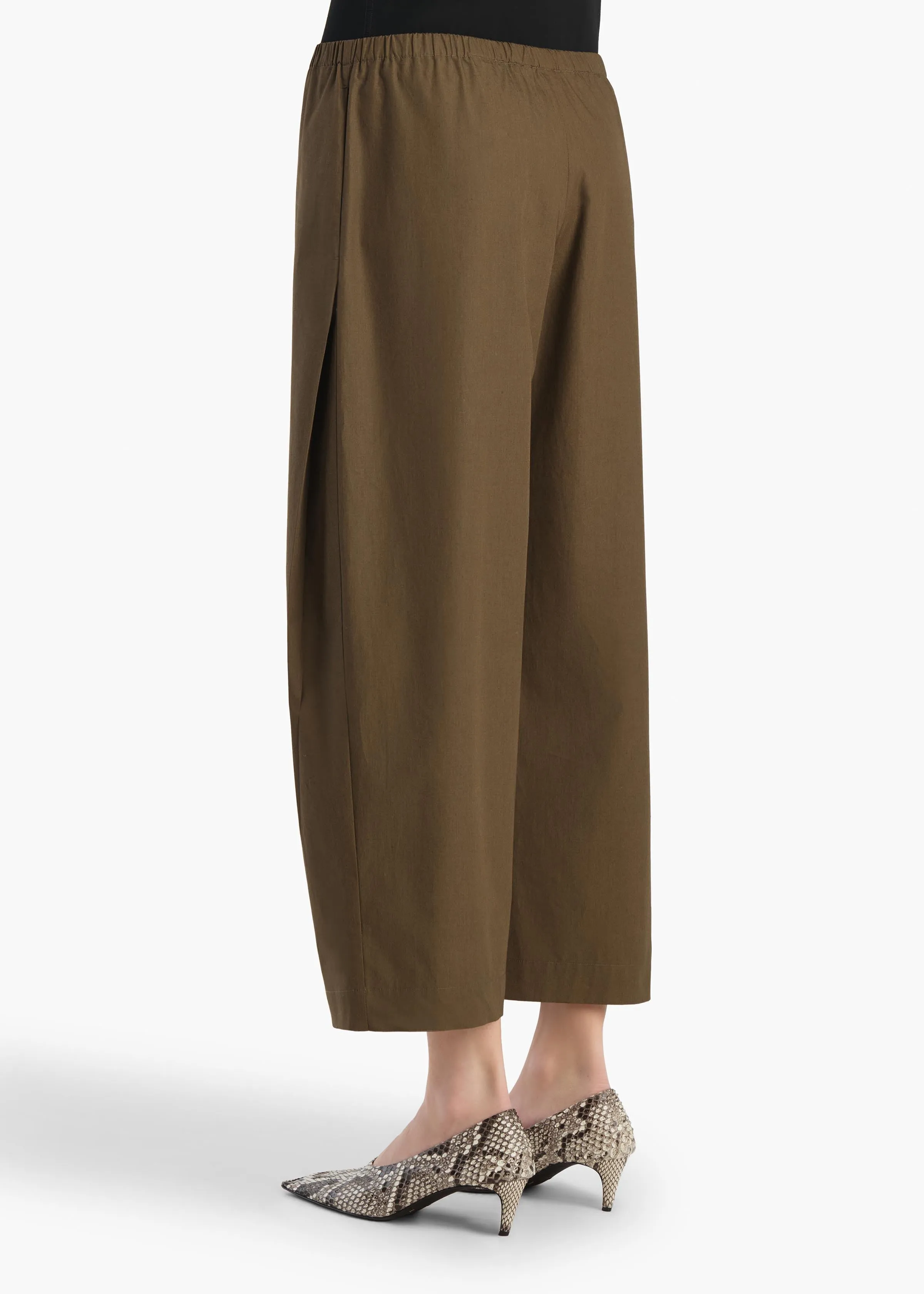 Roma Pant in Dark Olive sold by KHAITE product image thumbnail 4