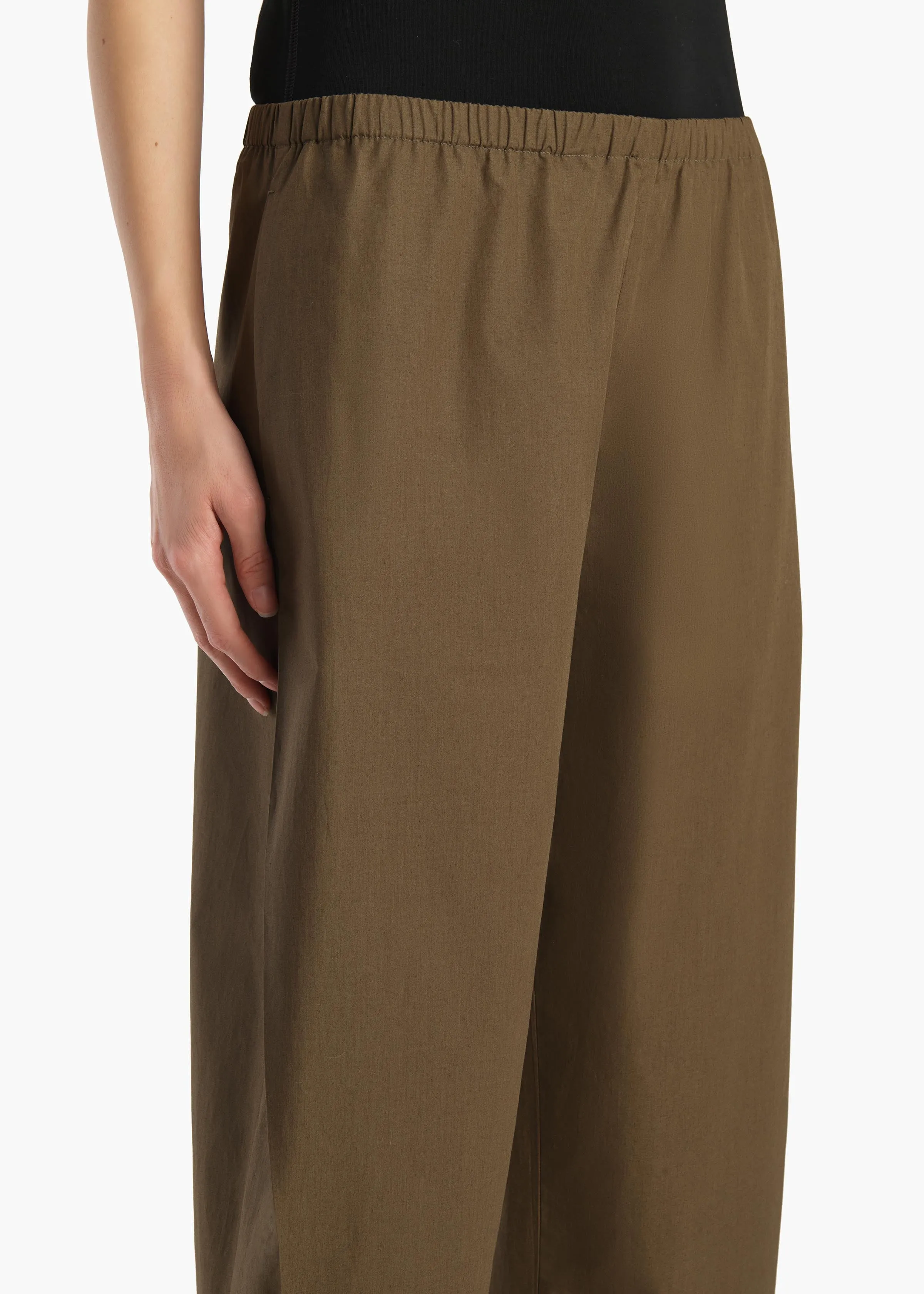 Roma Pant in Dark Olive sold by KHAITE product image thumbnail 5