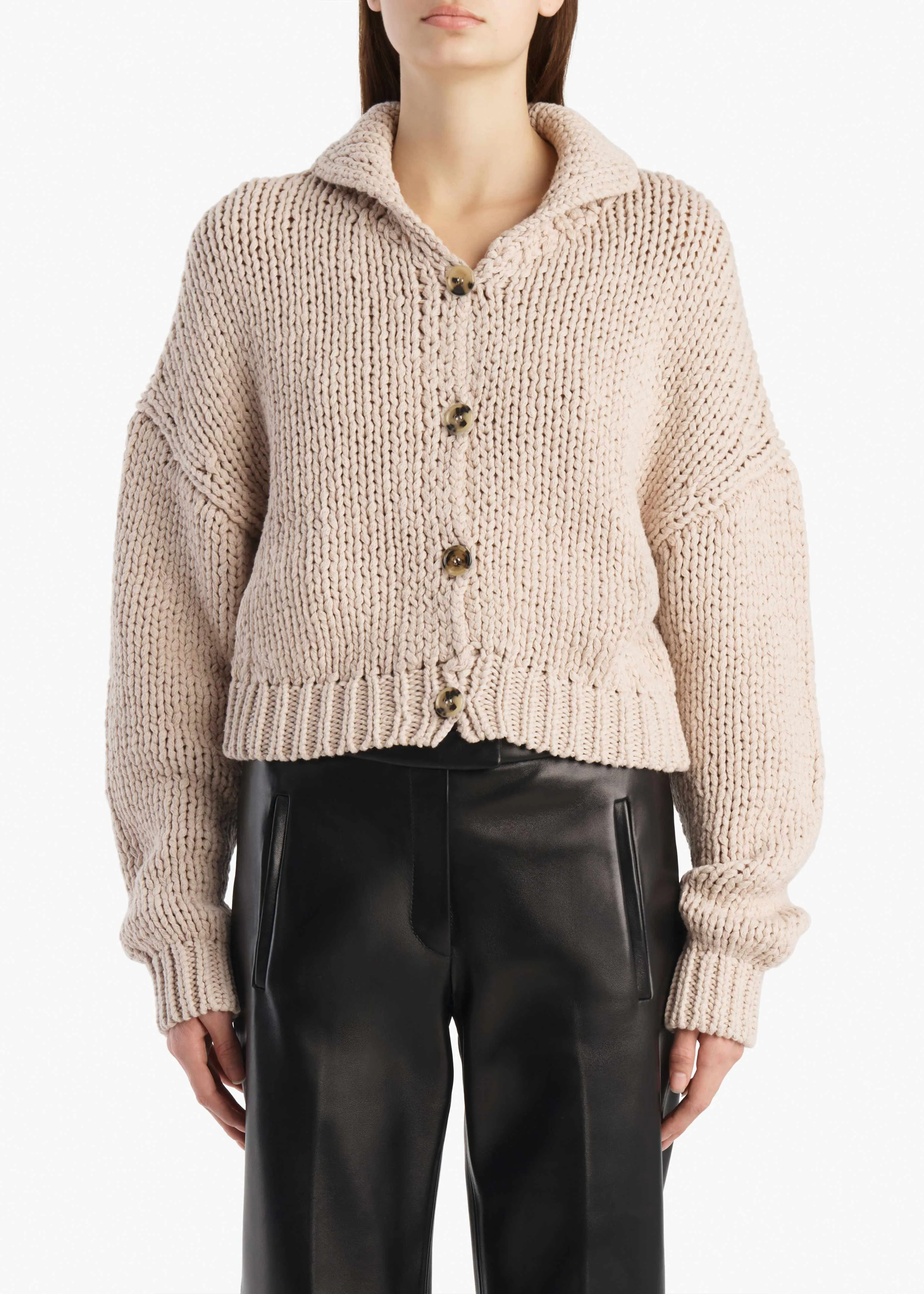 Lotta Cardigan in Parchment sold by KHAITE product image thumbnail 3