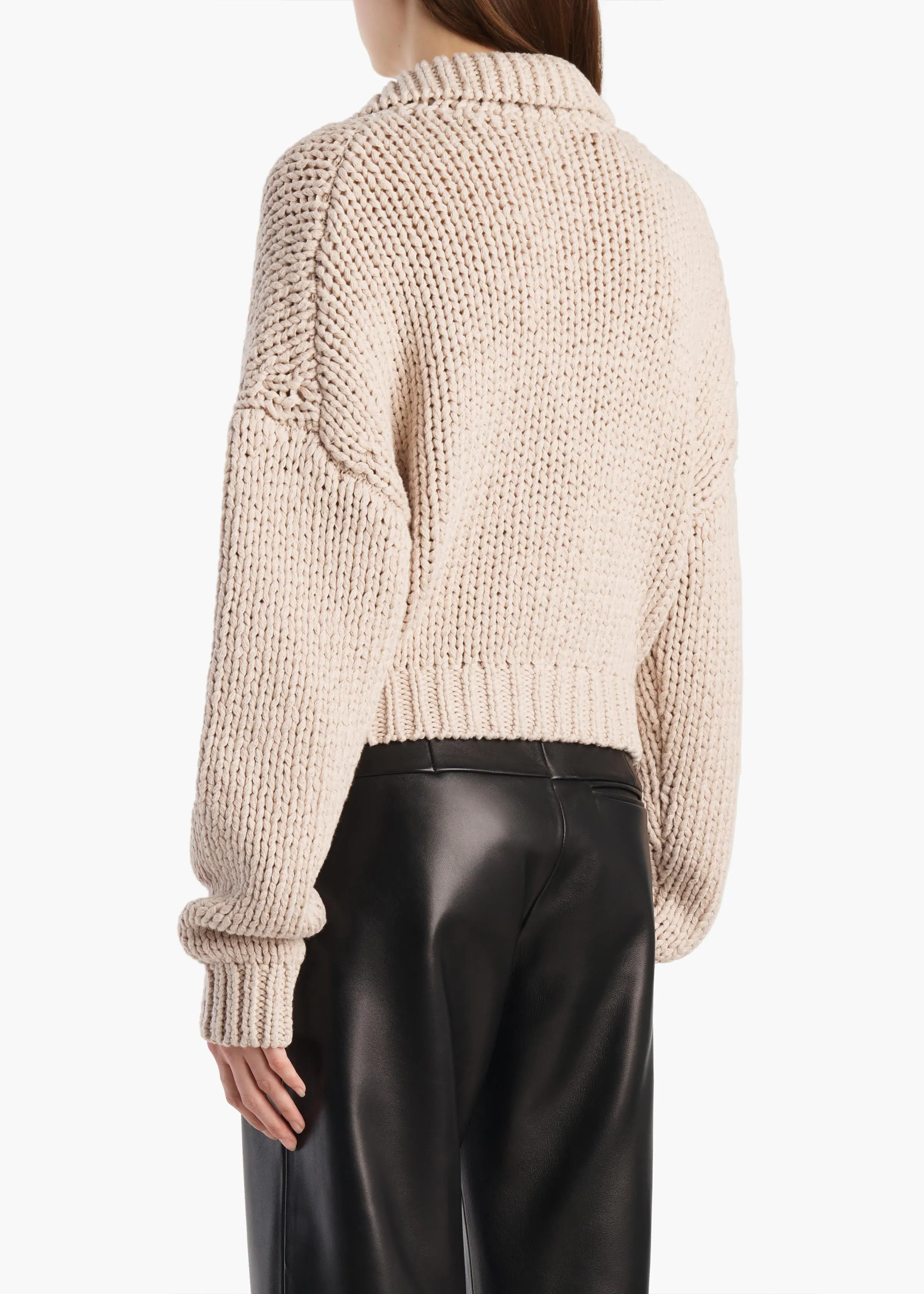 Lotta Cardigan in Parchment sold by KHAITE product image thumbnail 4