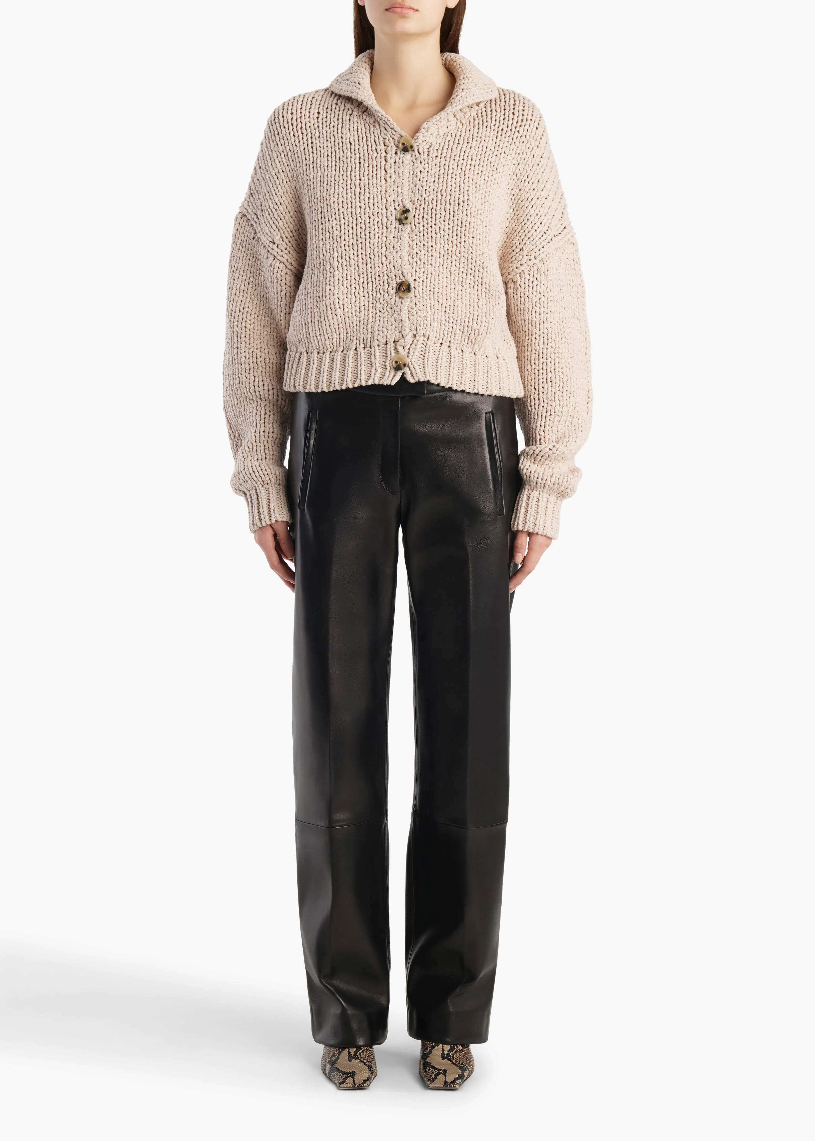 Lotta Cardigan in Parchment sold by KHAITE product image thumbnail 2