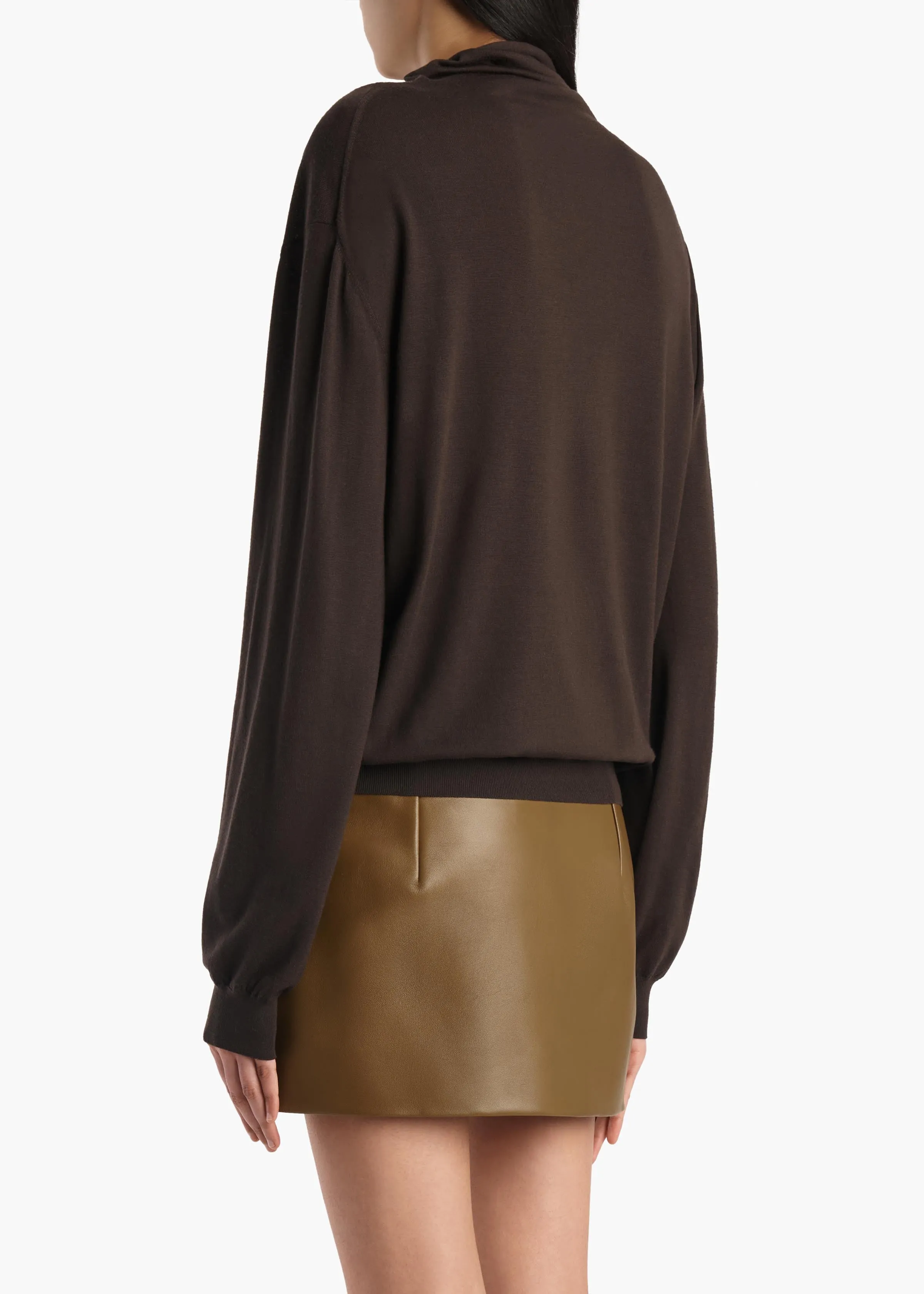 Annette Sweater in Espresso sold by KHAITE product image thumbnail 4