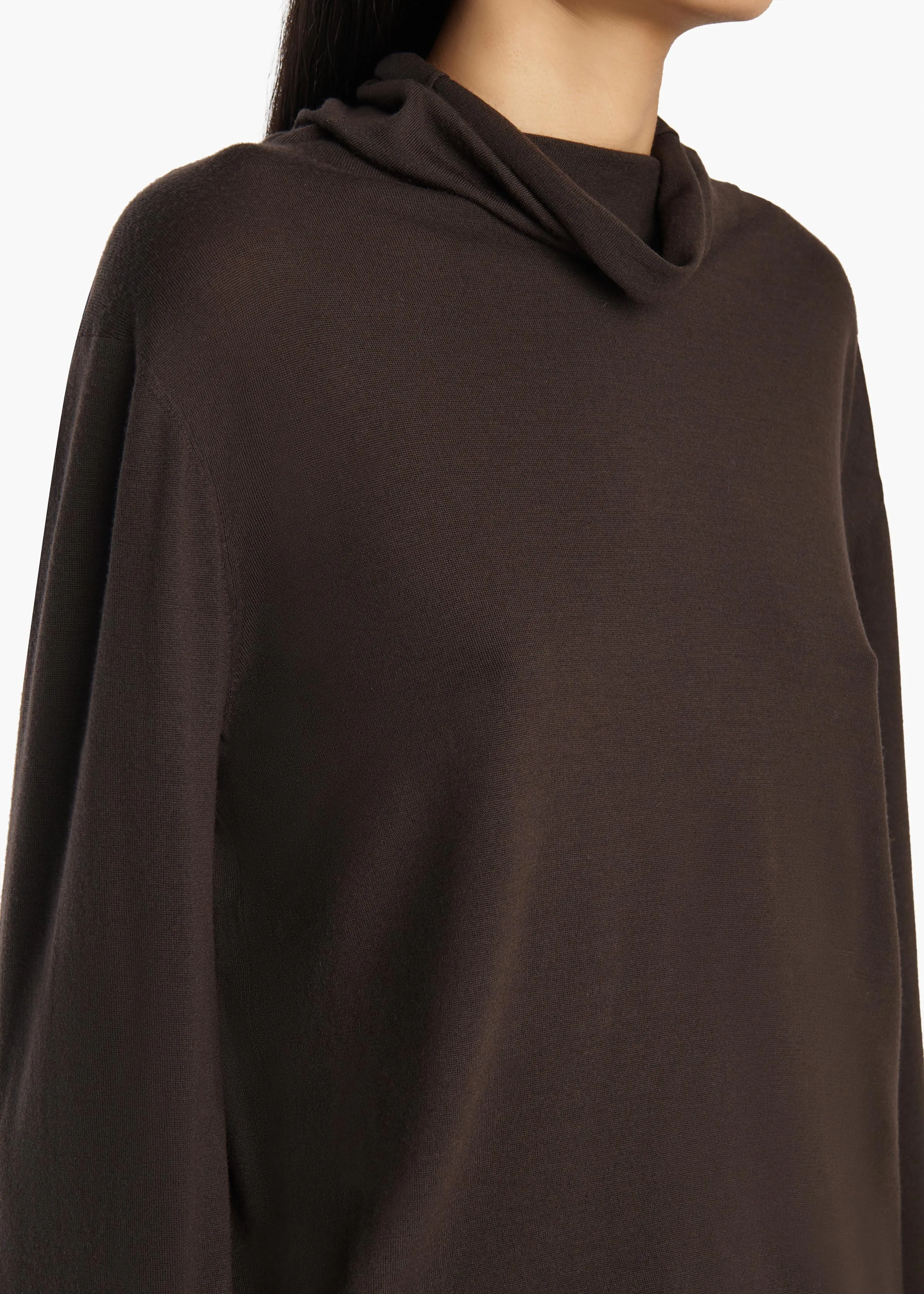 Annette Sweater in Espresso sold by KHAITE product image thumbnail 5