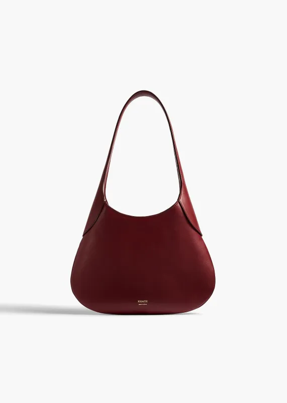 Small Joan Hobo in Oxblood made by KHAITE