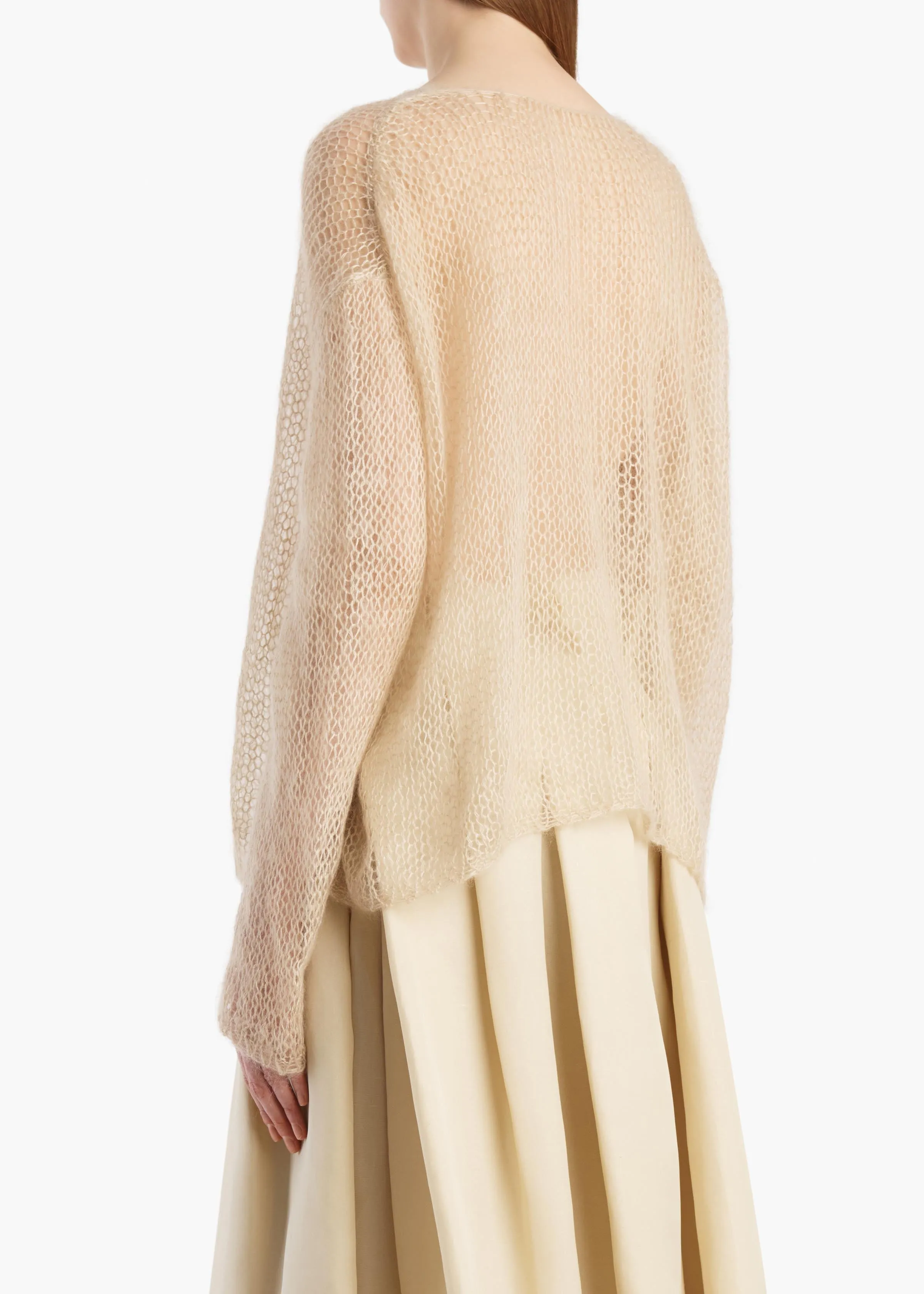 Wendy Sweater in Light Beige sold by KHAITE product image thumbnail 4